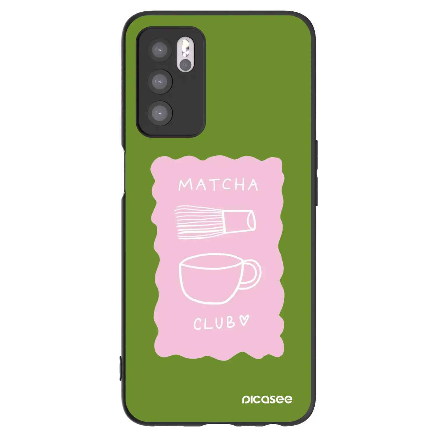 Silikonový černý obal pro OPPO A16 - Matcha club