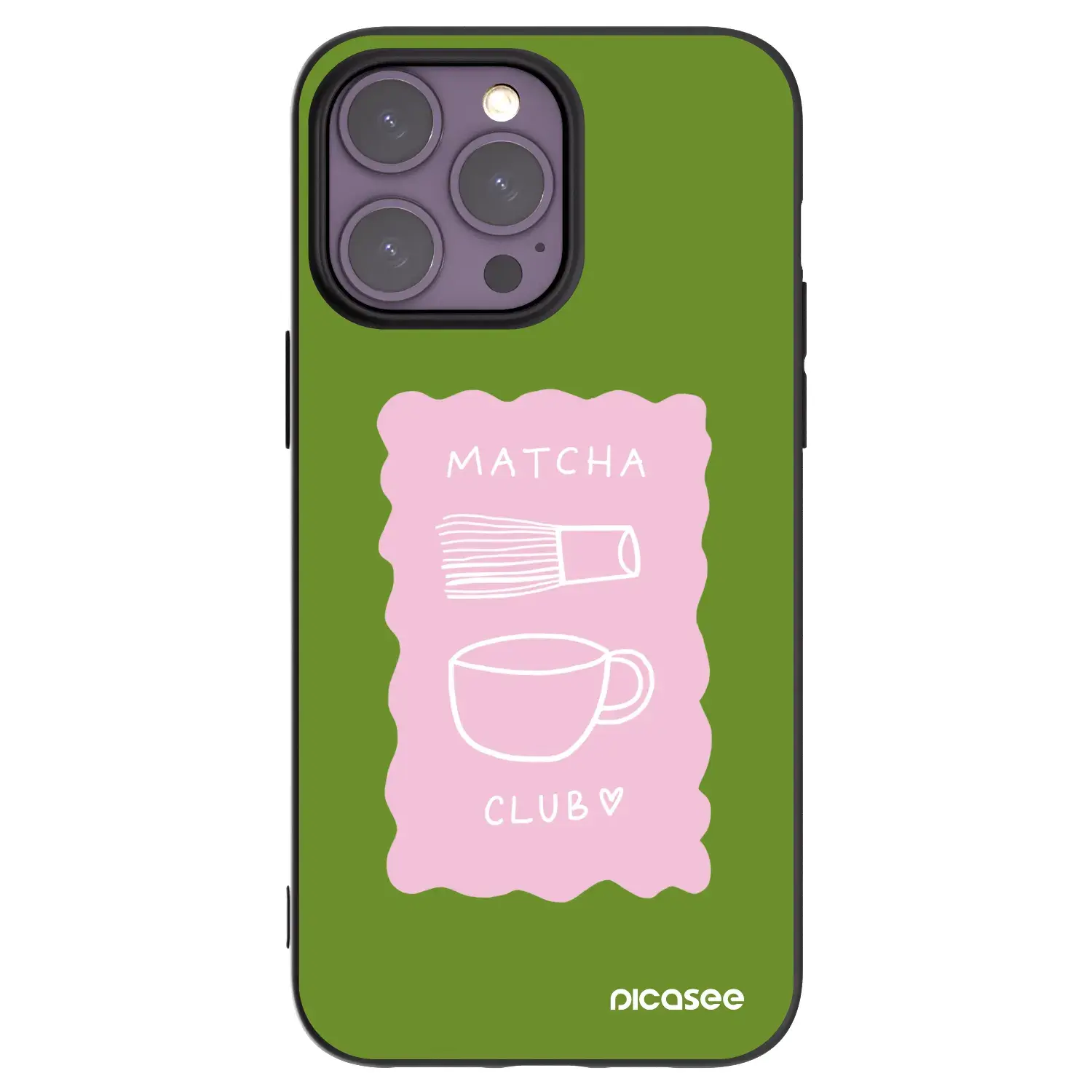 Silikonový černý obal pro Apple iPhone 14 Pro Max - Matcha club