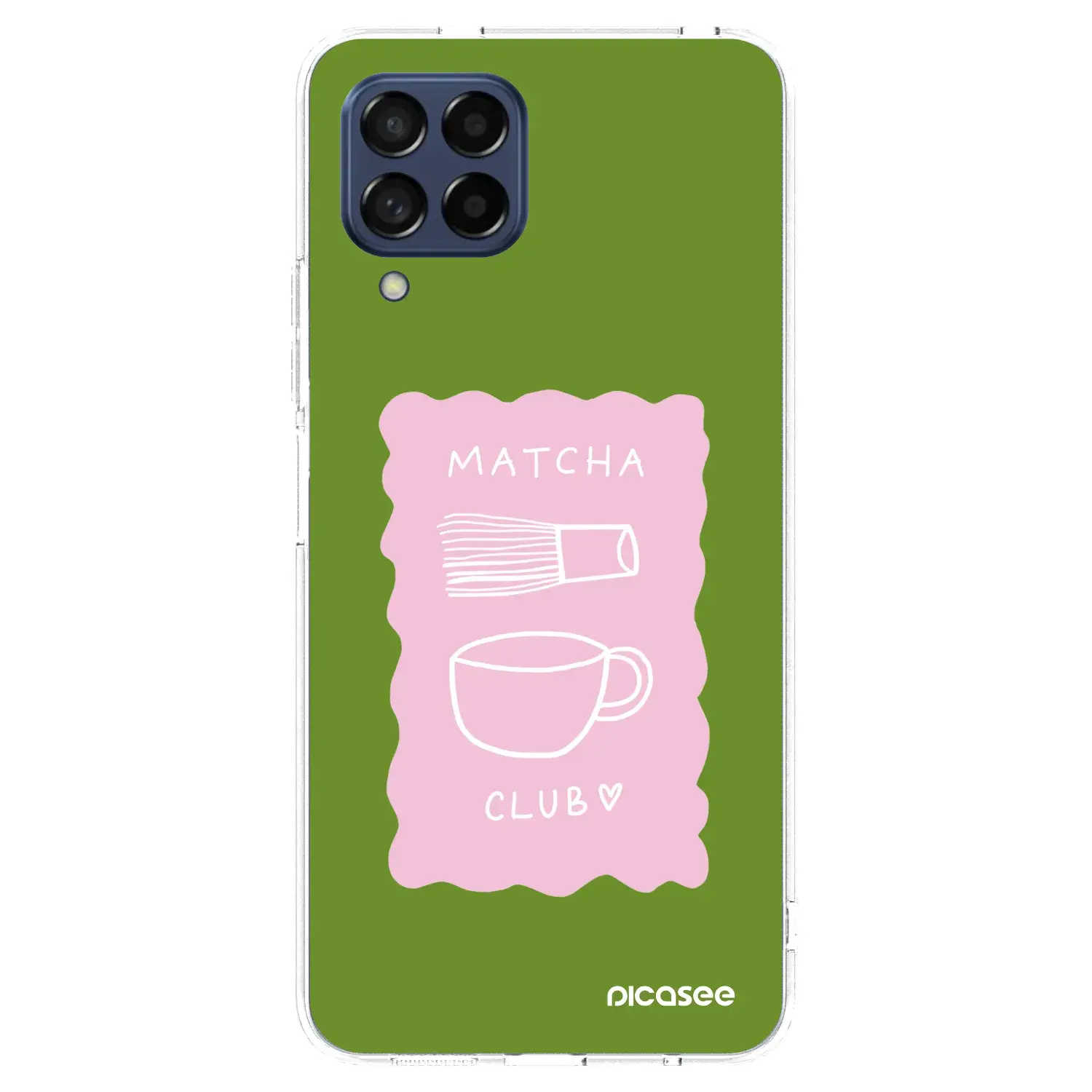 Silikonový průhledný obal pro Samsung Galaxy M53 5G - Matcha club