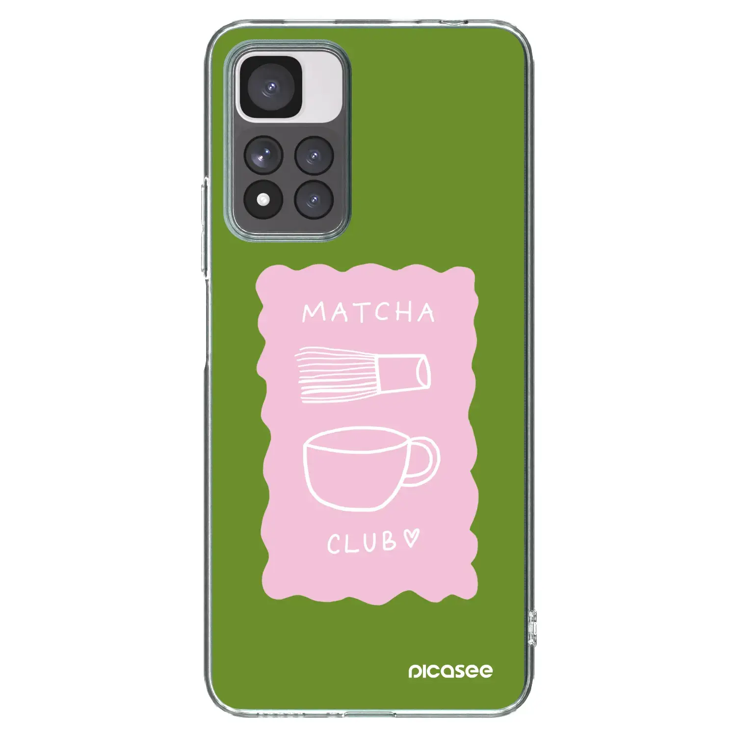 Silikonový průhledný obal pro Xiaomi Redmi Note 11 Pro+ 5G - Matcha club