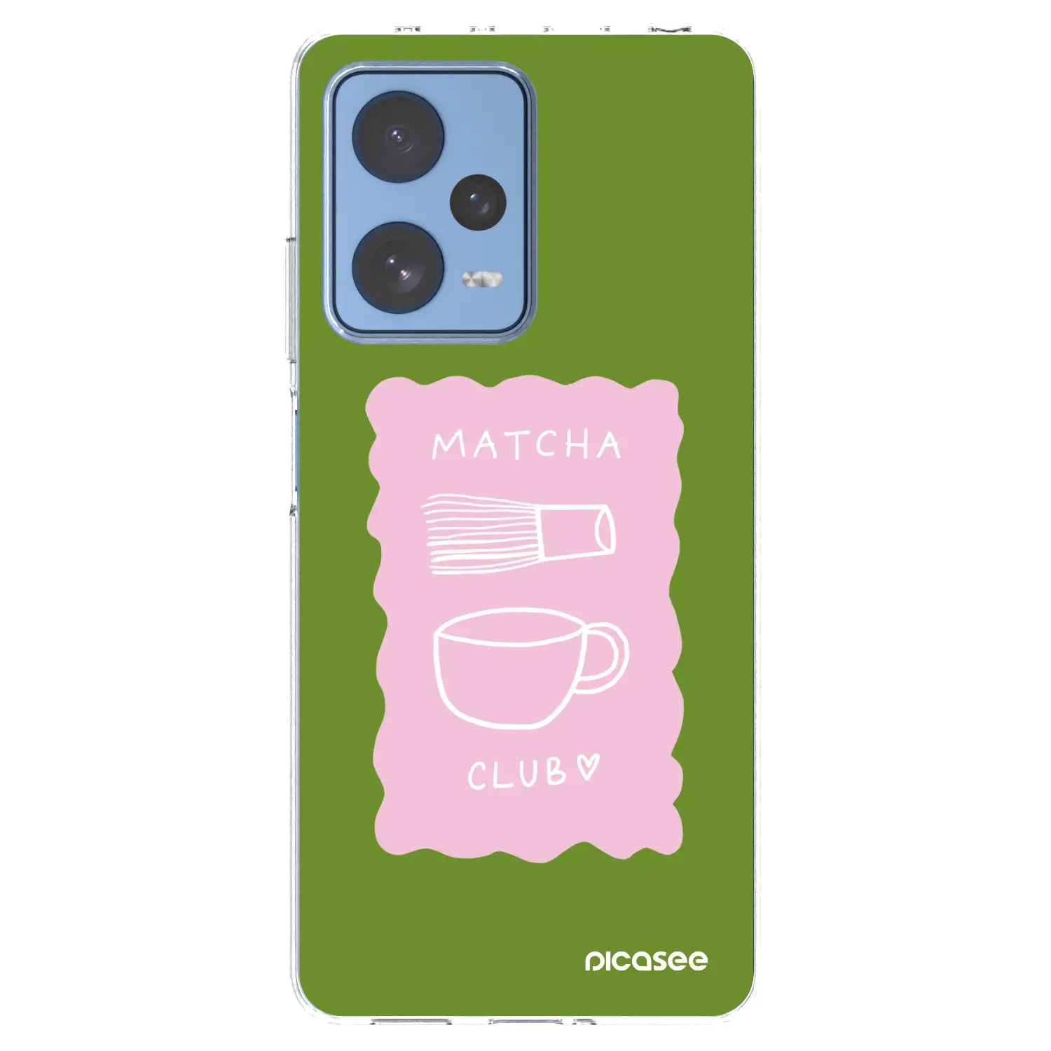 Silikonový průhledný obal pro Xiaomi Redmi Note 12 Pro 5G - Matcha club