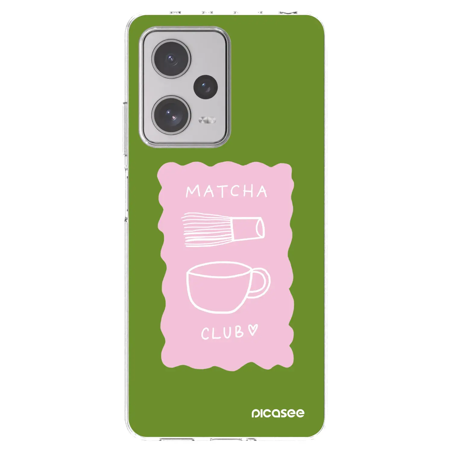 Silikonový průhledný obal pro Xiaomi Redmi Note 12 Pro+ 5G - Matcha club