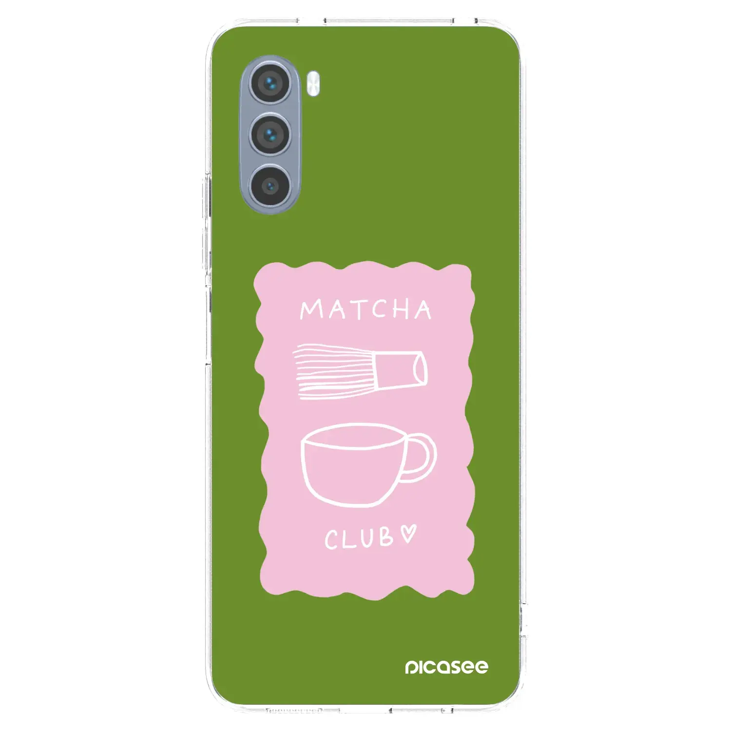 Silikonový průhledný obal pro Motorola Moto G62 - Matcha club
