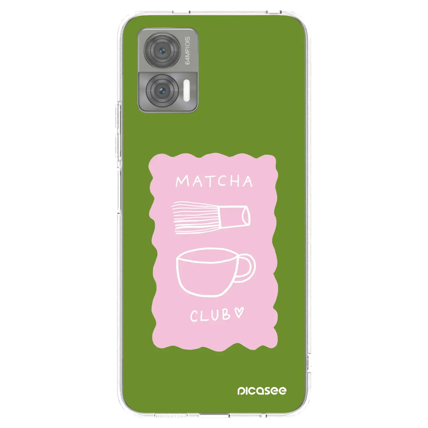 Silikonový průhledný obal pro Motorola Edge 30 Neo - Matcha club