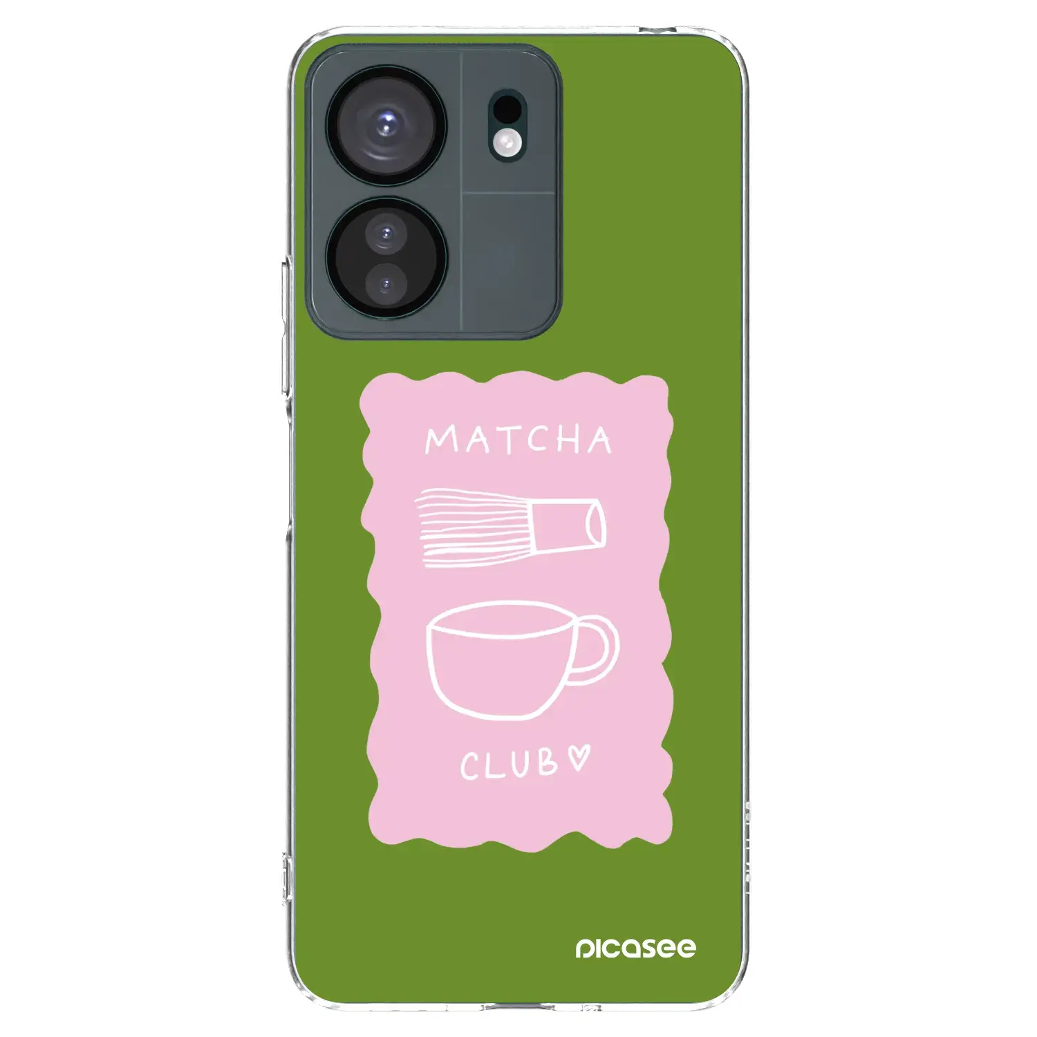 Silikonový průhledný obal pro Xiaomi Redmi 13C 4G - Matcha club