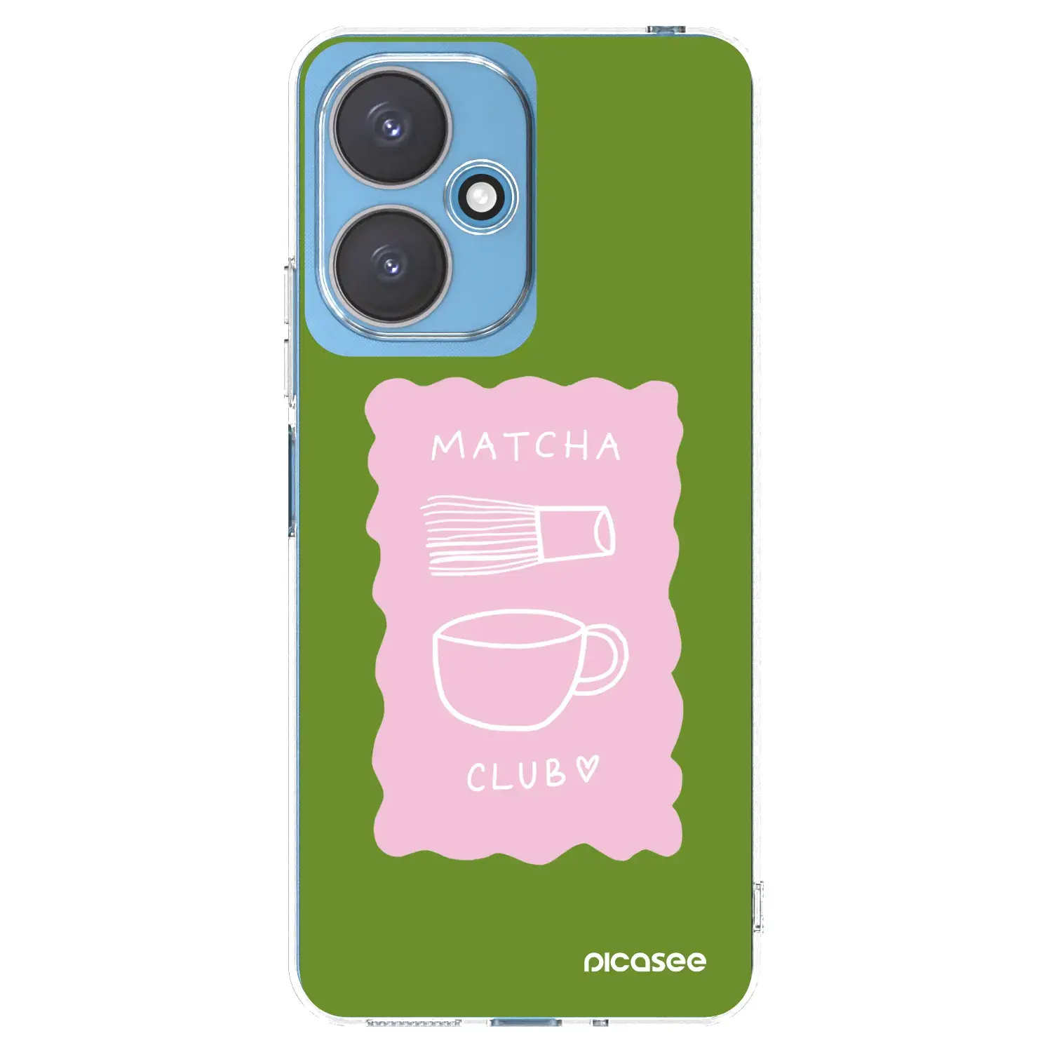 Silikonový průhledný obal pro Xiaomi Redmi 13C 5G - Matcha club