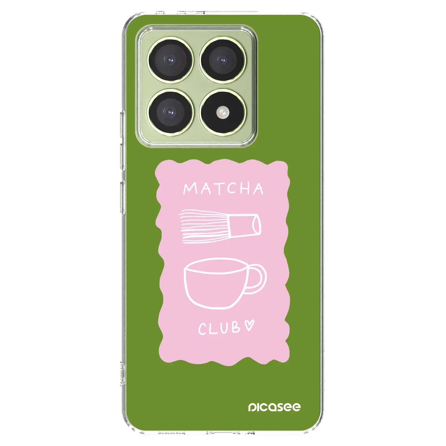 Silikonový průhledný obal pro Xiaomi 14T - Matcha club