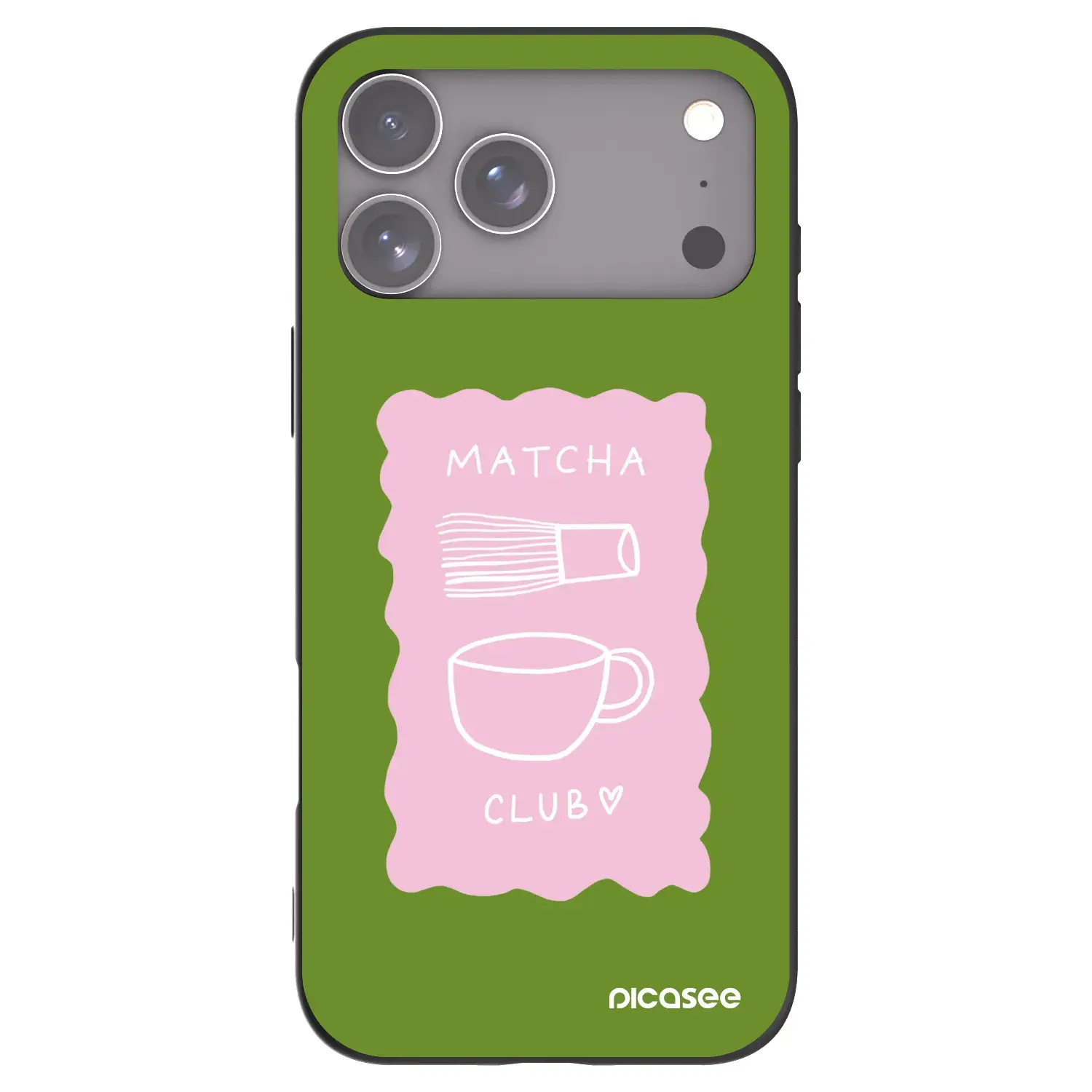 Silikonový černý obal pro Apple iPhone 17 Pro Max - Matcha club
