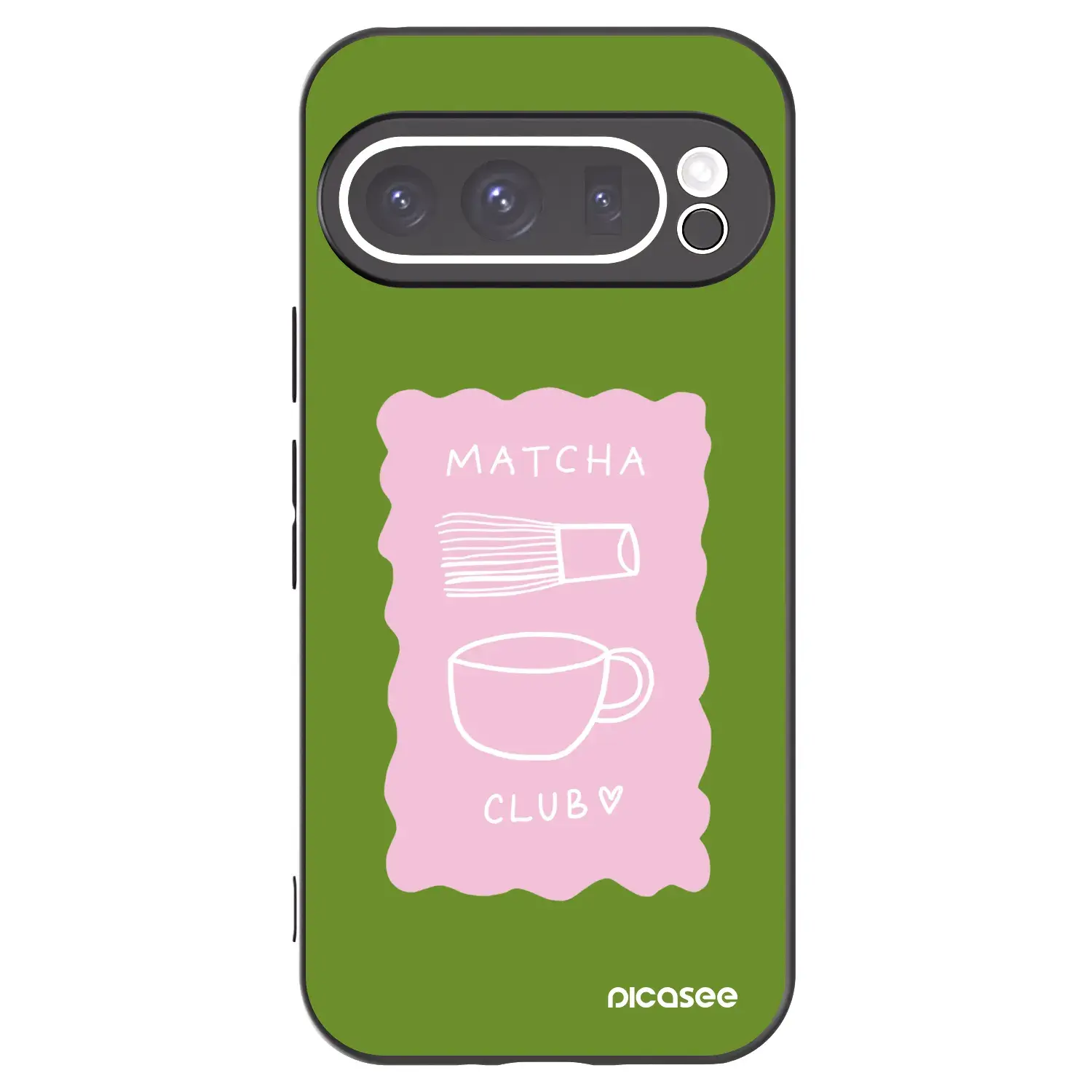 Silikonový černý obal pro Google Pixel 9 Pro XL - Matcha club