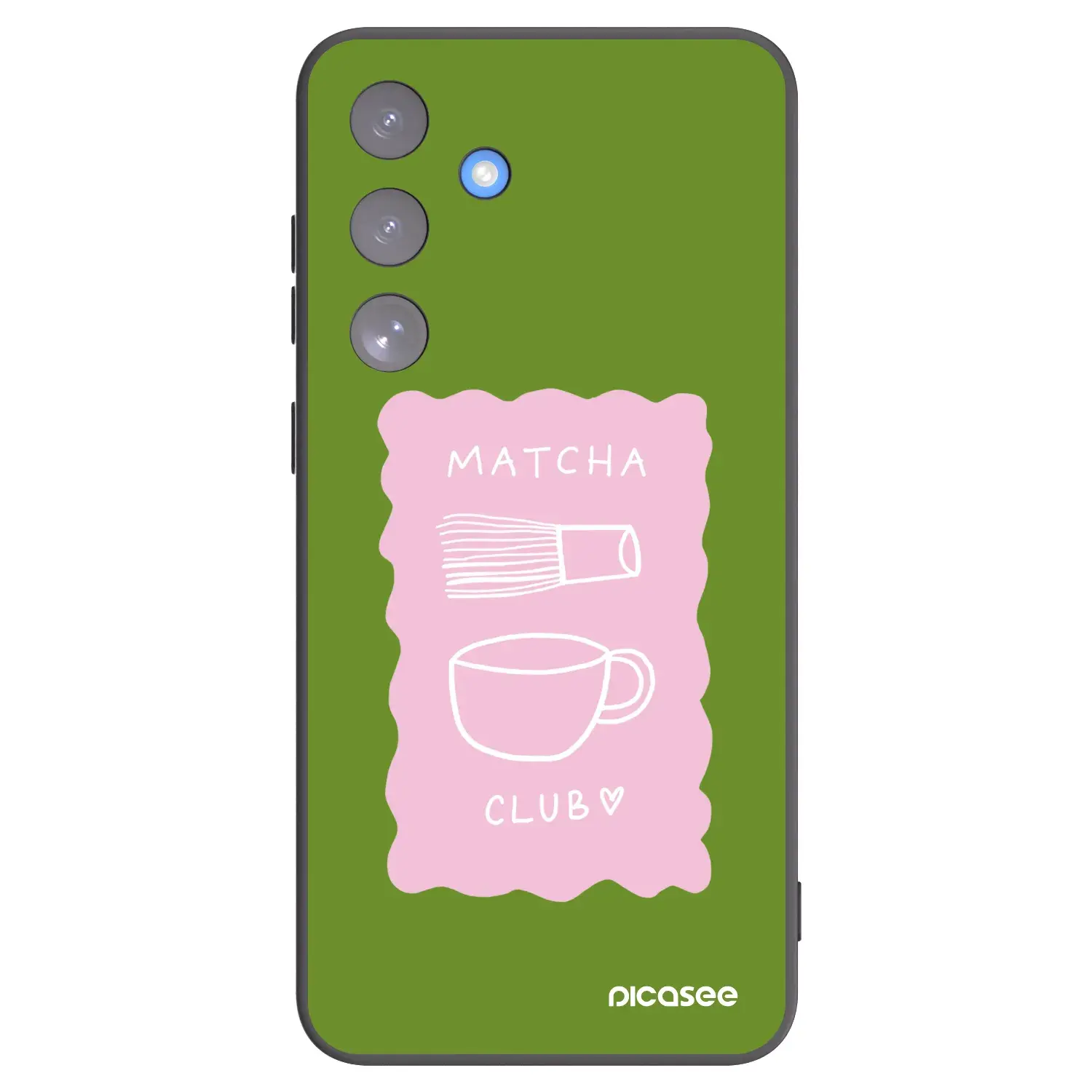 Silikonový černý obal pro Samsung Galaxy S25 FE 5G - Matcha club