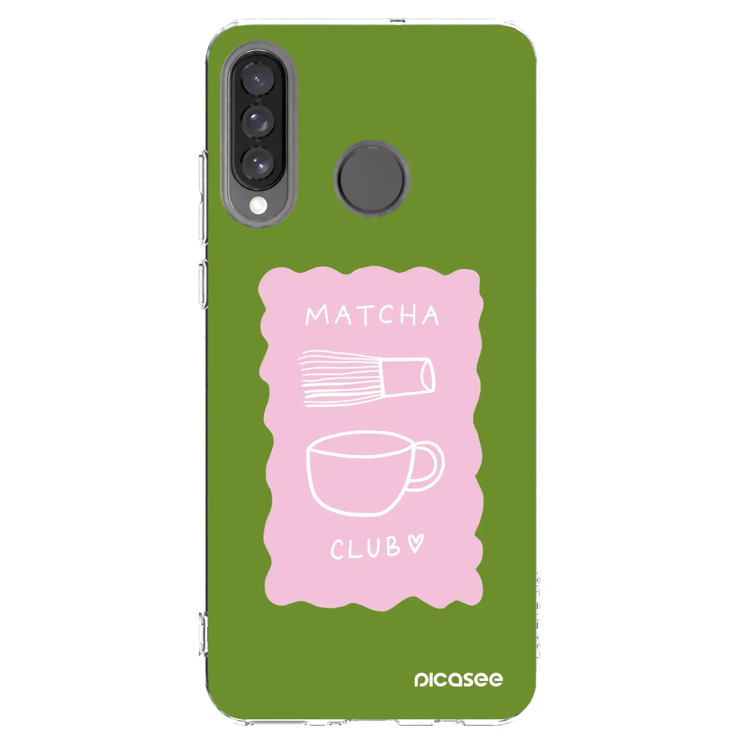 Silikonový průhledný obal pro Huawei P30 Lite - Matcha club