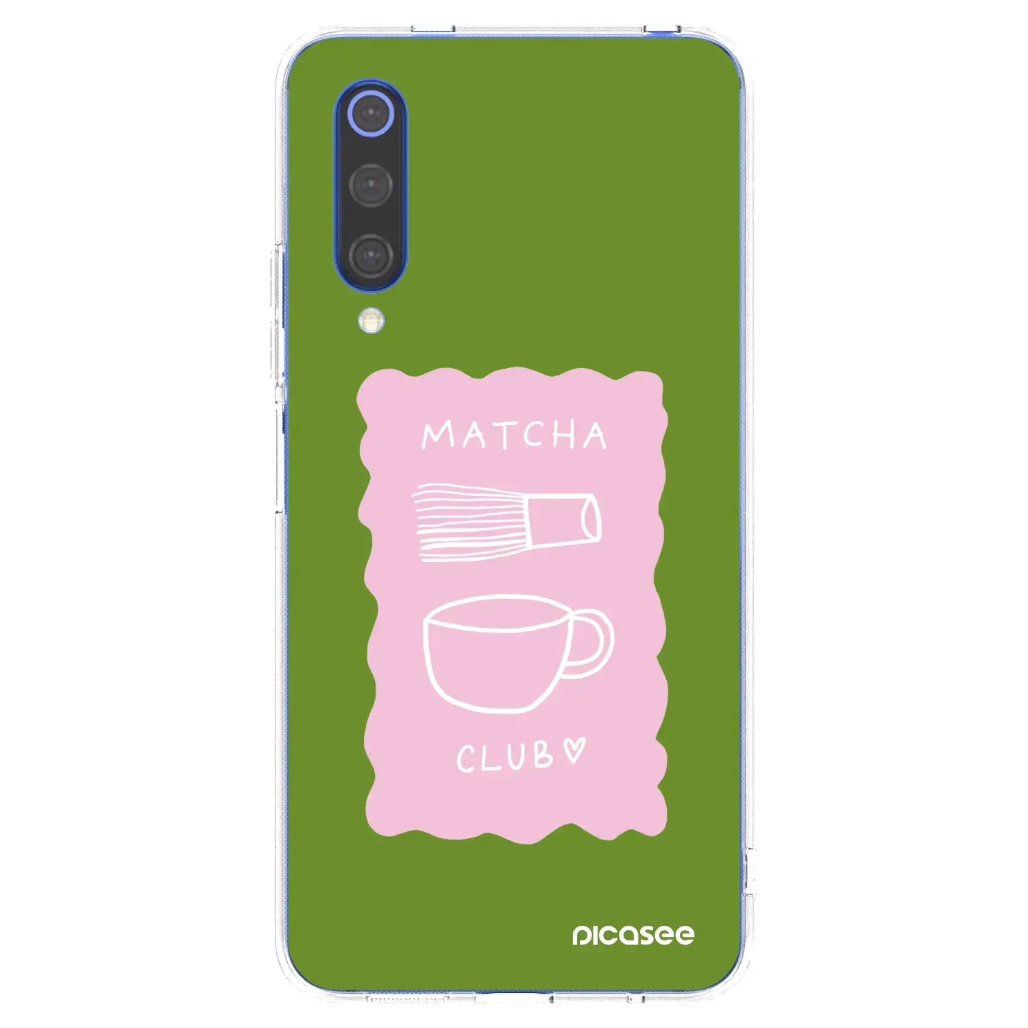 Silikonový průhledný obal pro Xiaomi Mi 9 SE - Matcha club