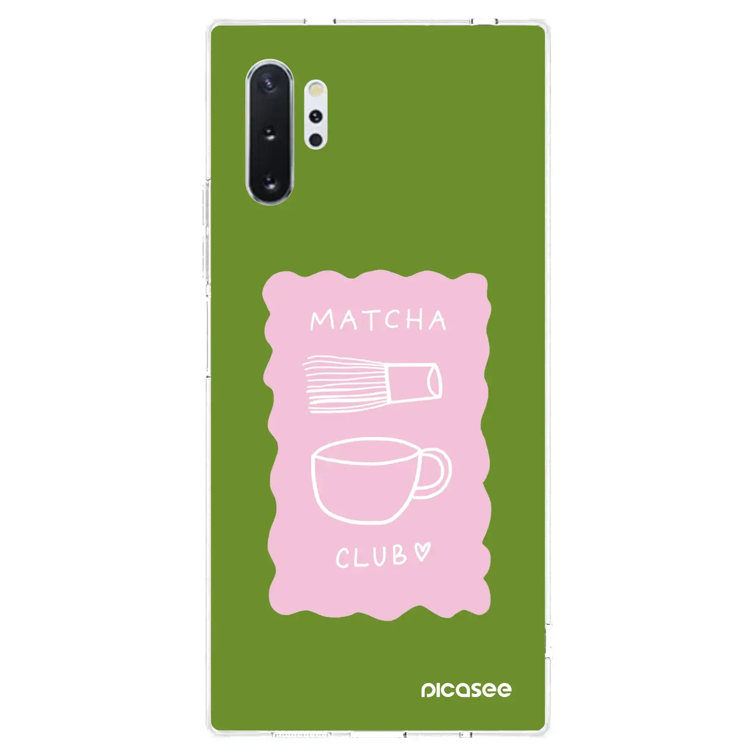 Silikonový průhledný obal pro Samsung Galaxy Note 10+ N975F - Matcha club