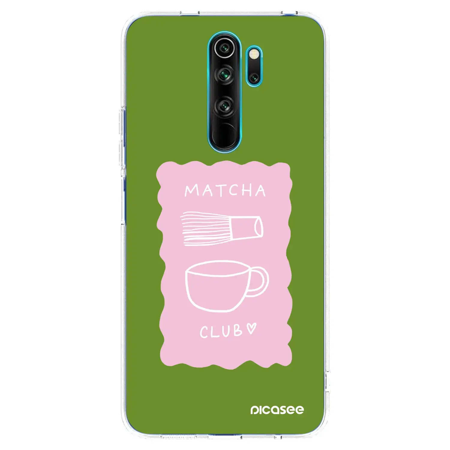 Silikonový průhledný obal pro Xiaomi Redmi Note 8 Pro - Matcha club