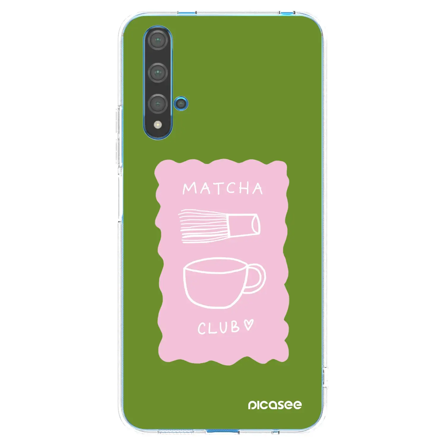 Silikonový průhledný obal pro Huawei Nova 5T - Matcha club