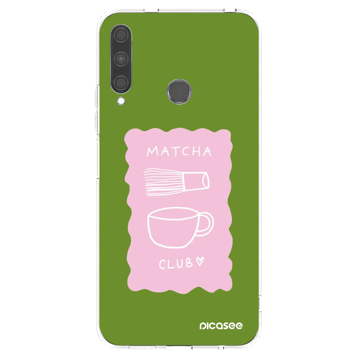 Silikonový průhledný obal pro Huawei P40 Lite E - Matcha club