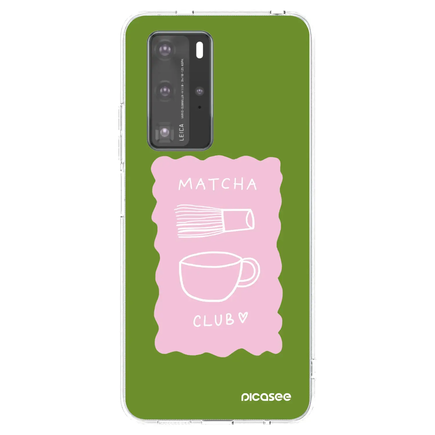 Silikonový průhledný obal pro Huawei P40 Pro - Matcha club
