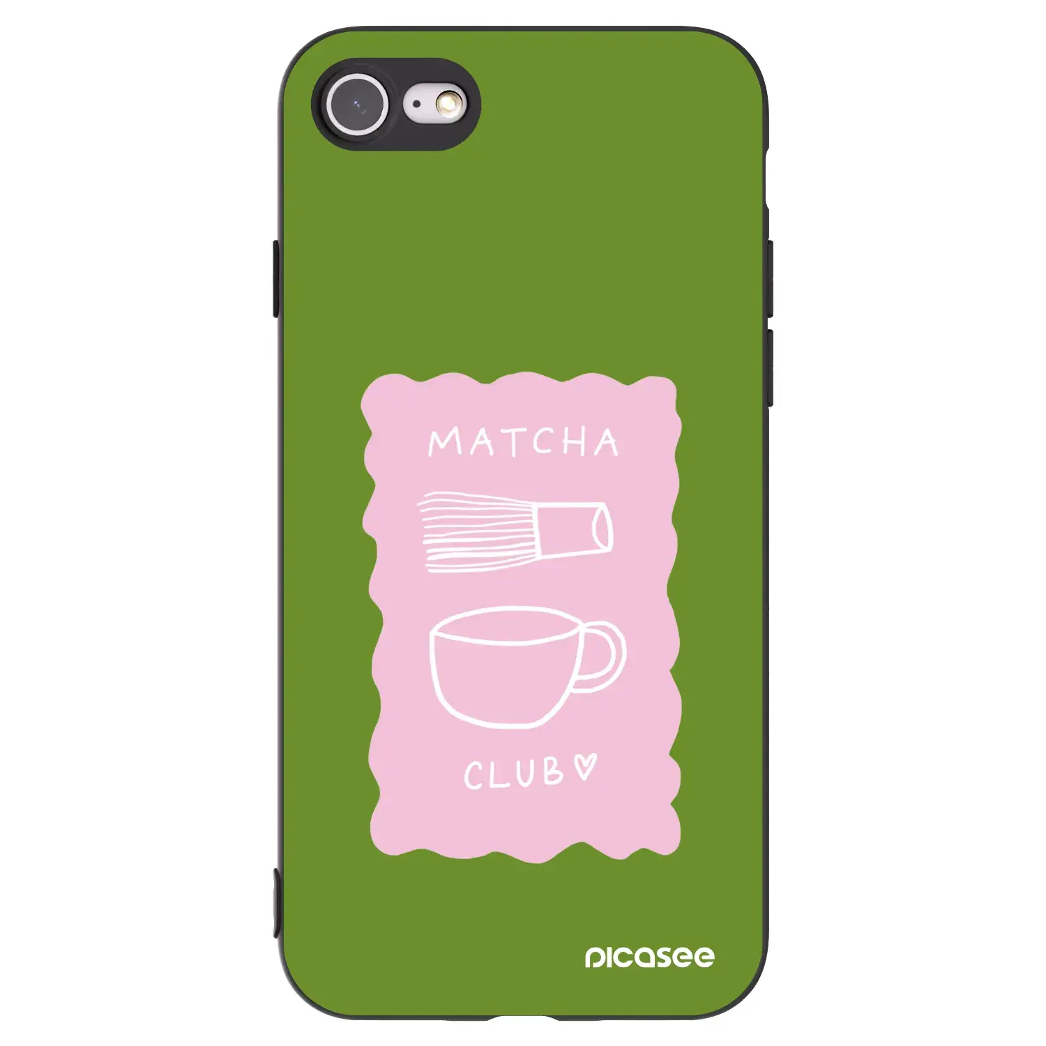 Silikonový černý obal pro Apple iPhone SE 2020 - Matcha club