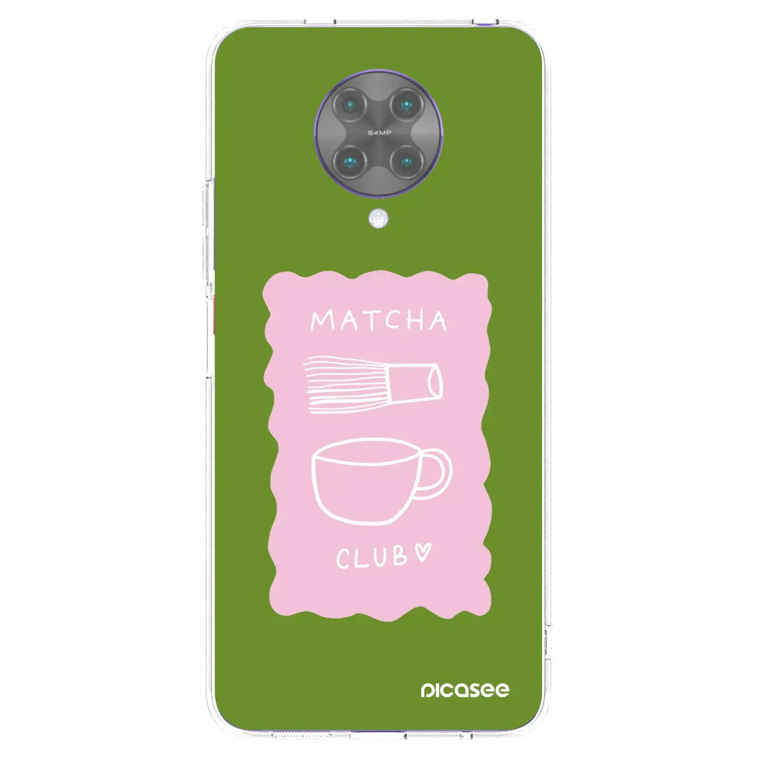 Silikonový průhledný obal pro Xiaomi Poco F2 Pro - Matcha club