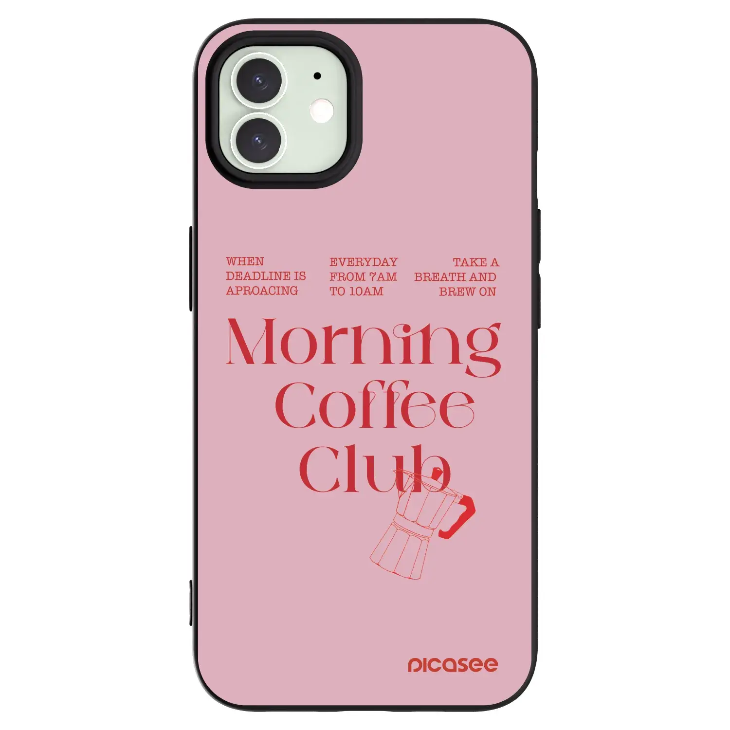 Silikonový černý obal pro Apple iPhone 12 Pro - Morning
