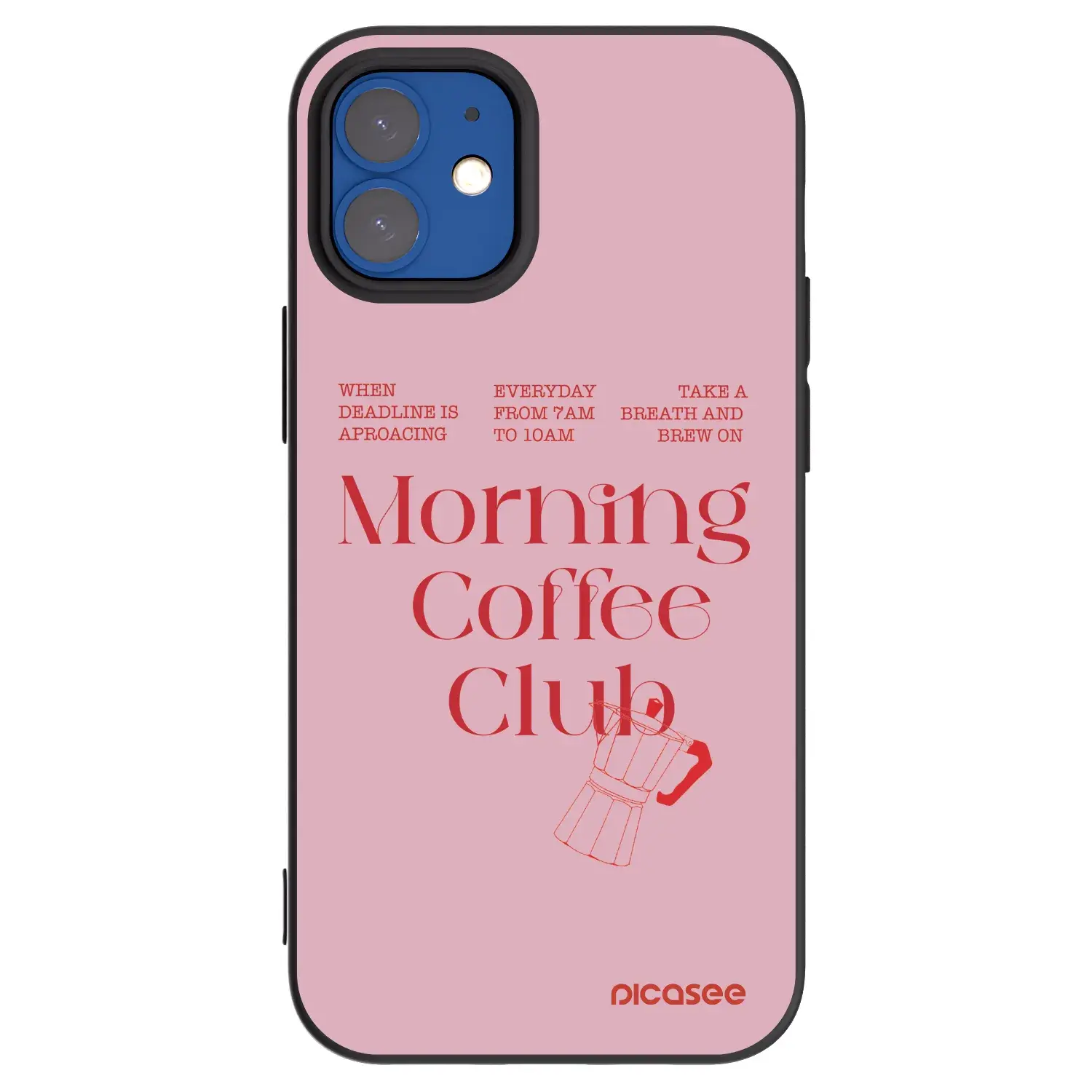 Silikonový černý obal pro Apple iPhone 12 mini - Morning