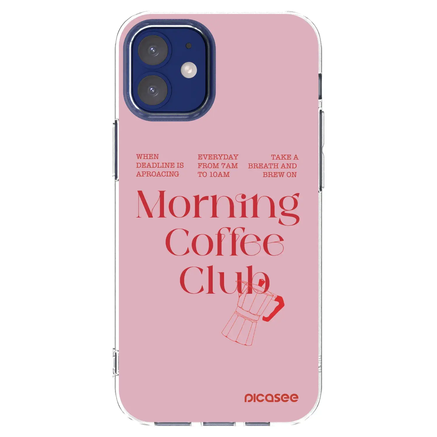 Silikonový průhledný obal pro Apple iPhone 12 mini - Morning