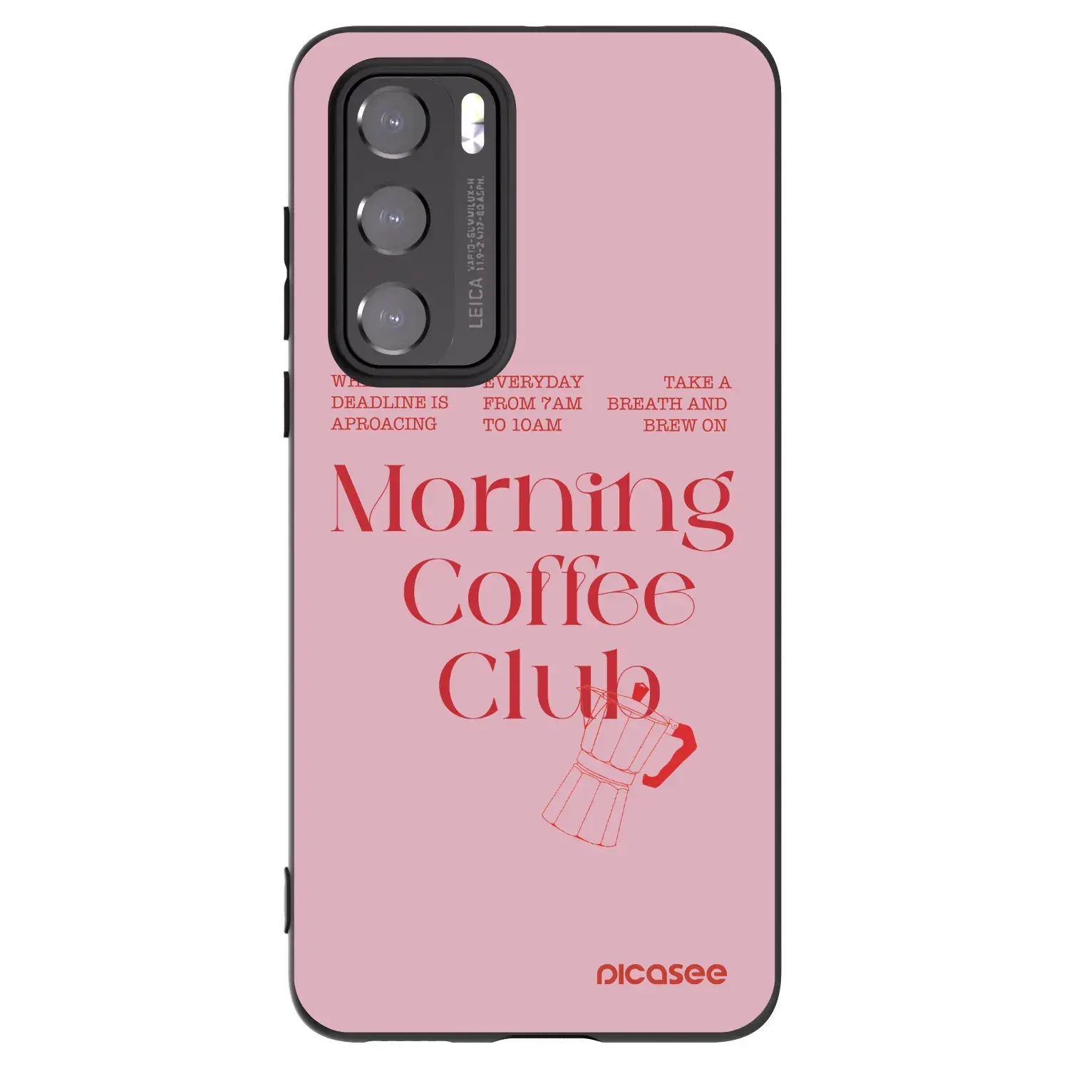 Silikonový černý obal pro Huawei P40 - Morning