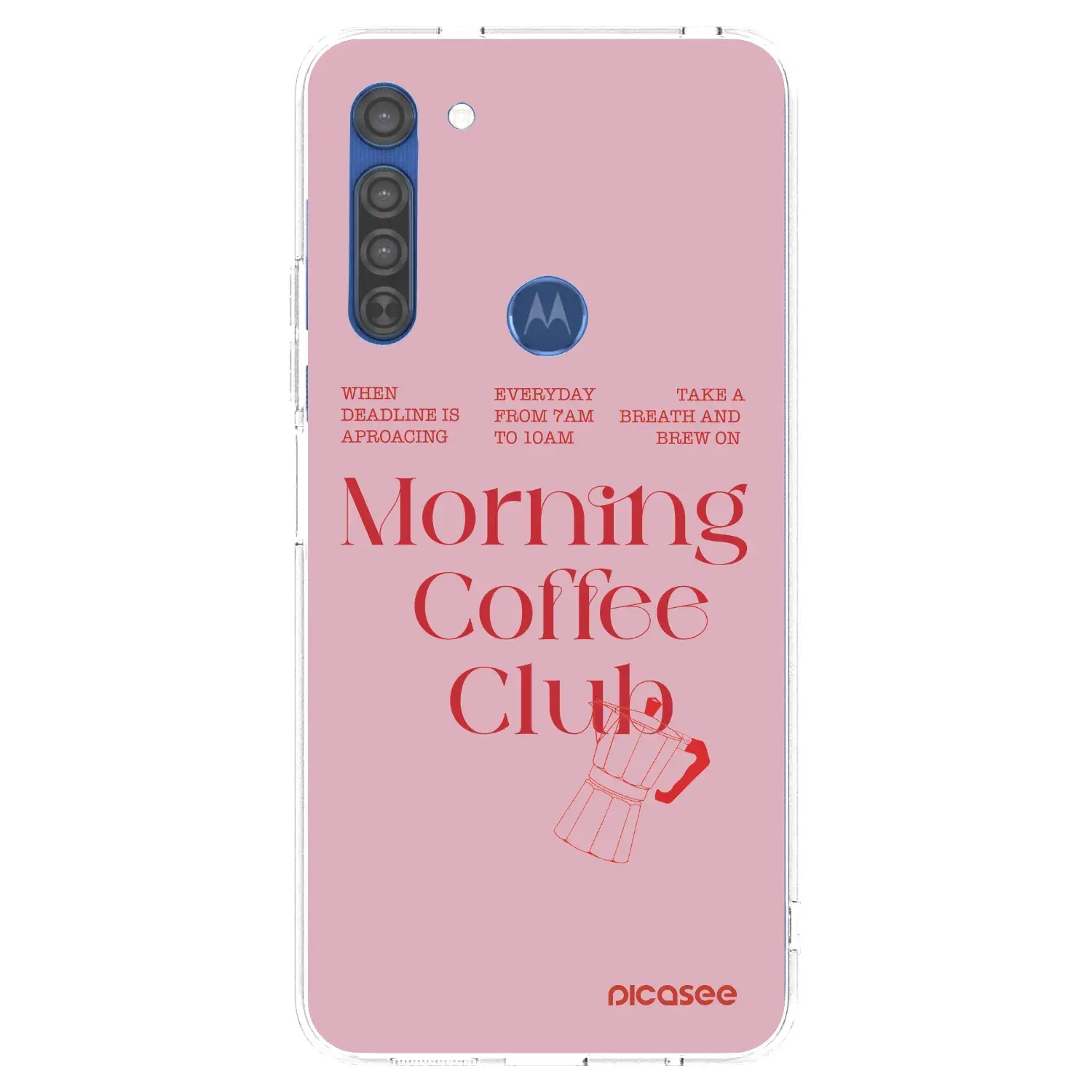 Silikonový průhledný obal pro Motorola Moto G8 - Morning
