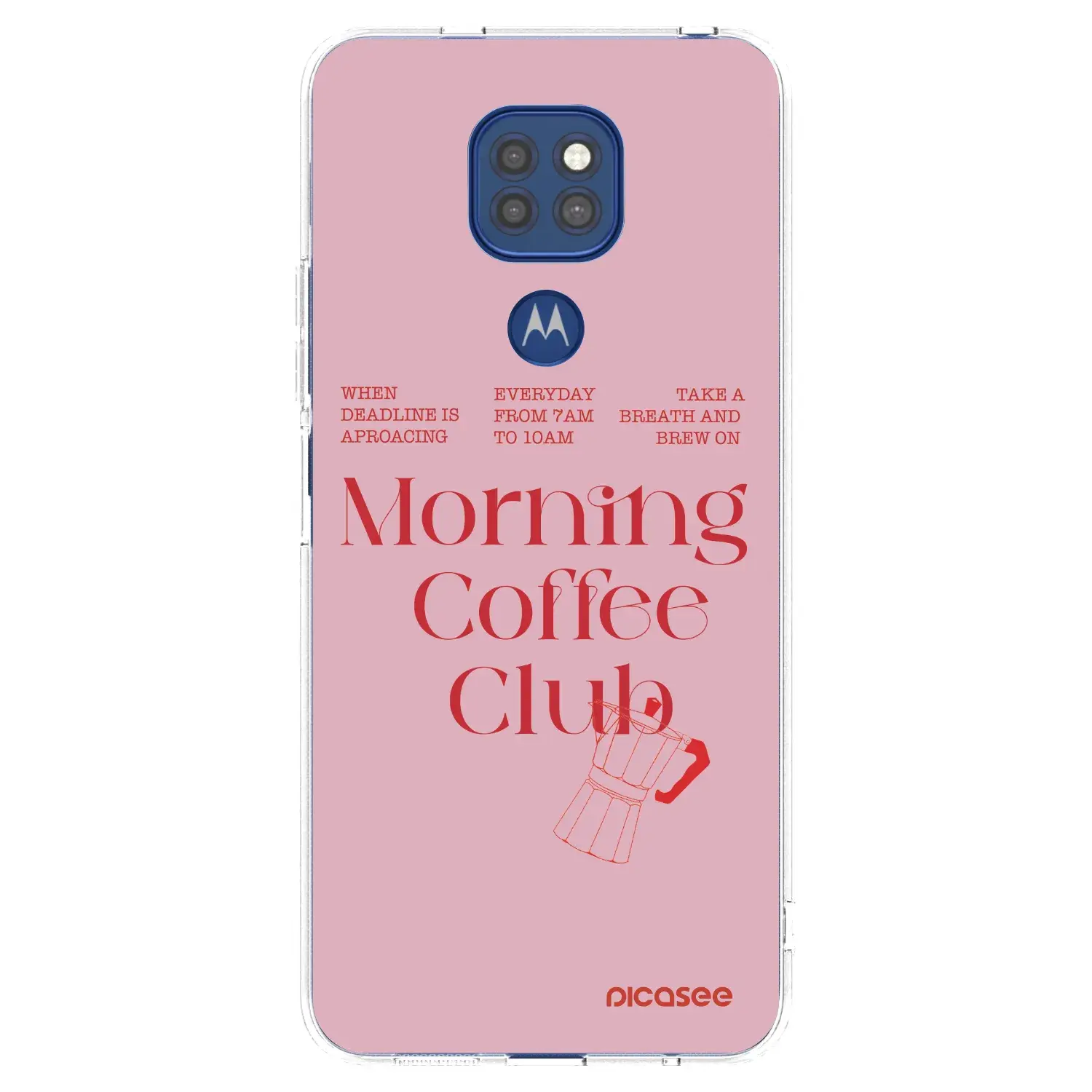 Silikonový průhledný obal pro Motorola Moto G9 Play - Morning