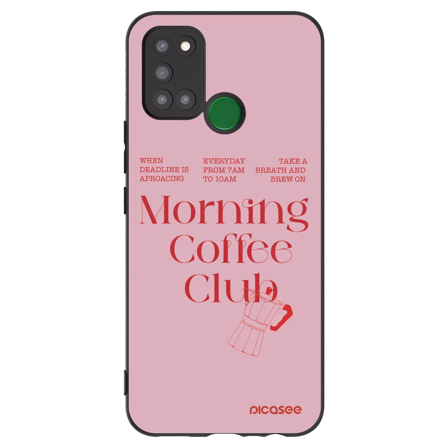 Silikonový černý obal pro Realme 7i - Morning