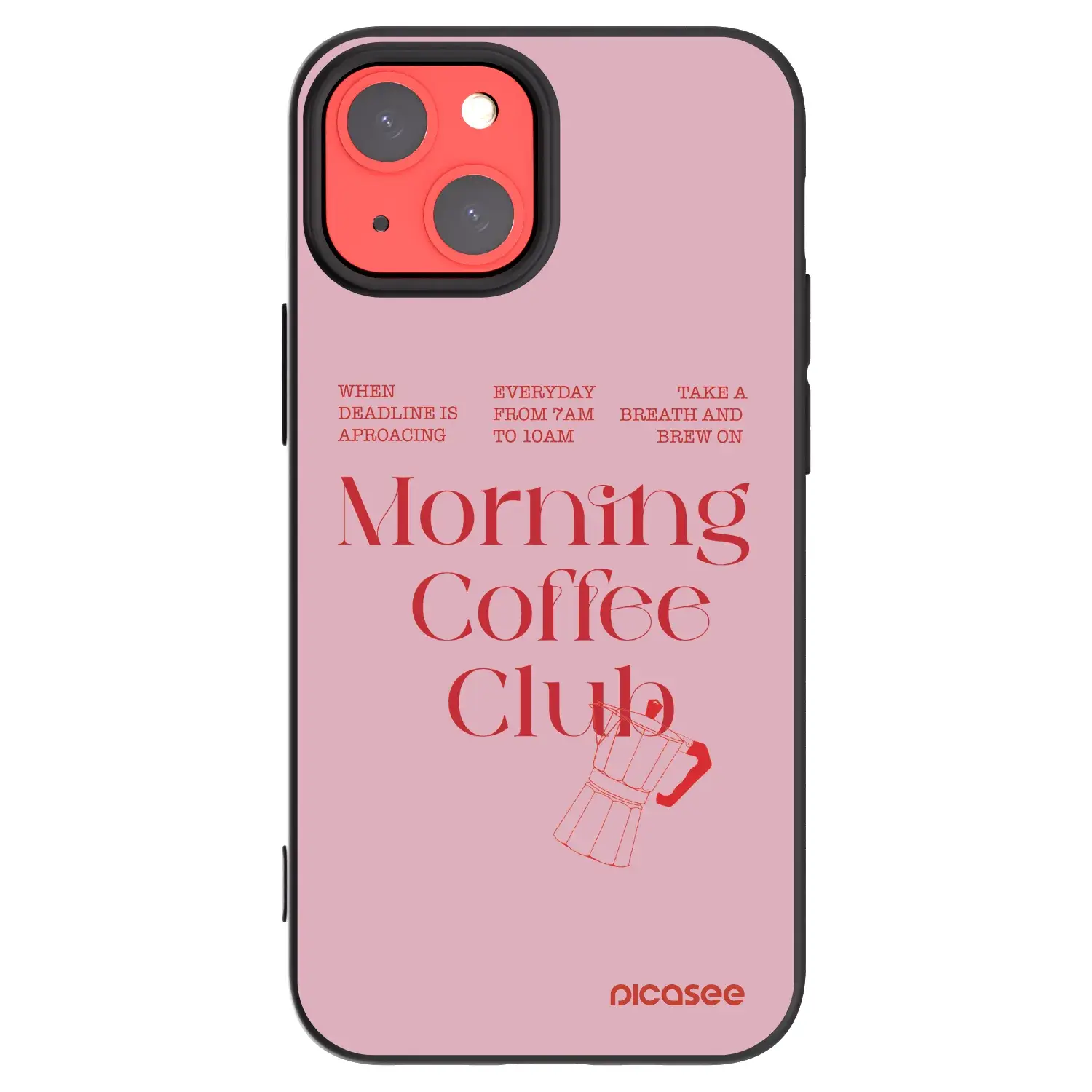 Silikonový černý obal pro Apple iPhone 13 mini - Morning