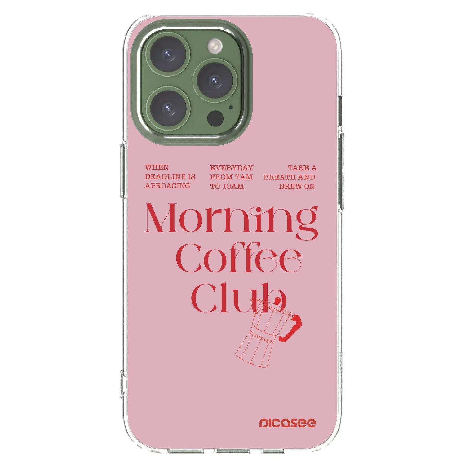 Silikonový průhledný obal pro Apple iPhone 13 Pro - Morning