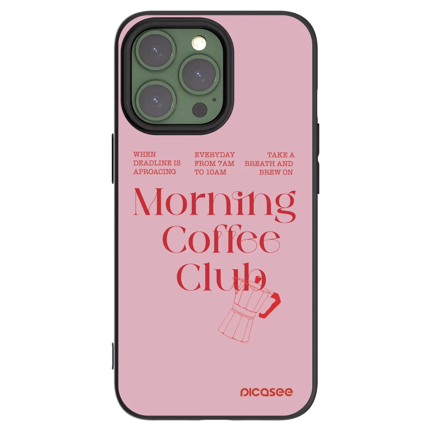Silikonový černý obal pro Apple iPhone 13 Pro - Morning
