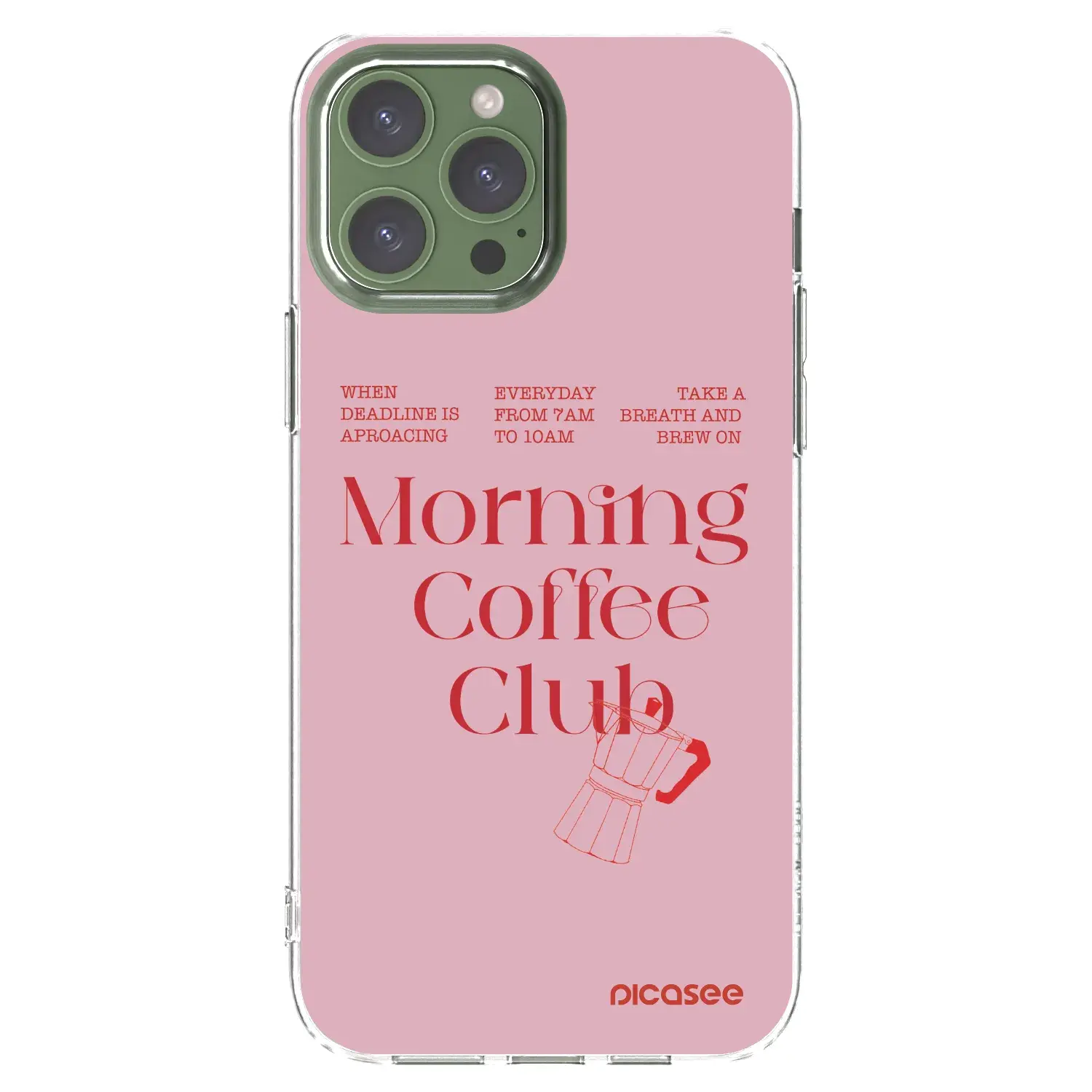 Silikonový průhledný obal pro Apple iPhone 13 Pro Max - Morning
