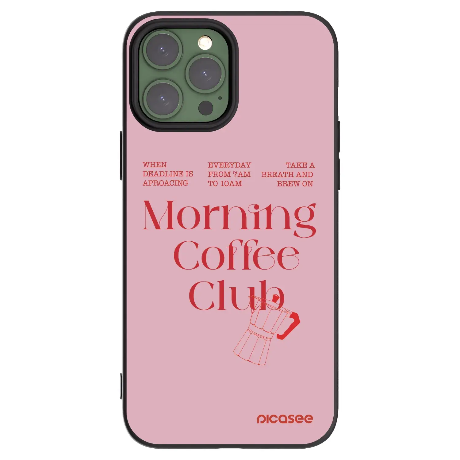 Silikonový černý obal pro Apple iPhone 13 Pro Max - Morning