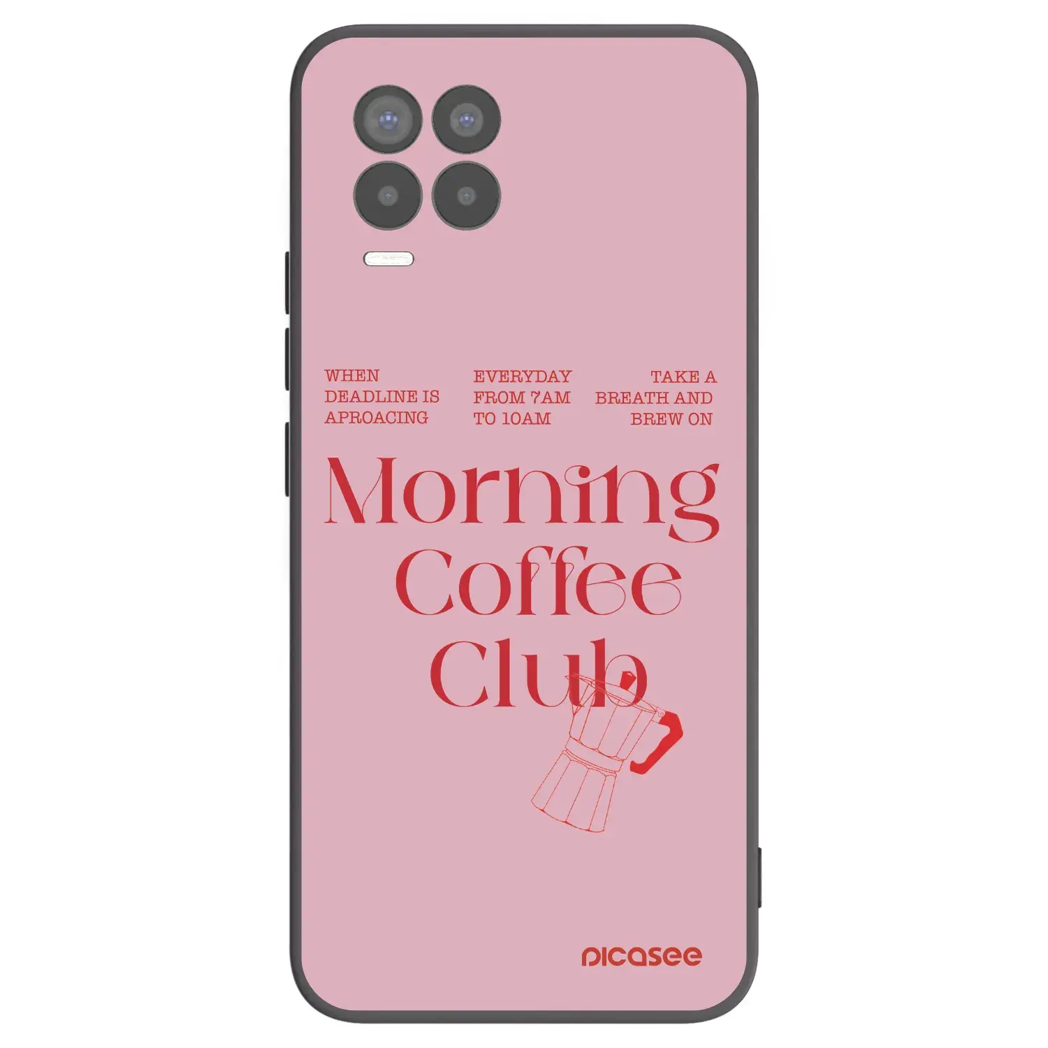 Silikonový černý obal pro Realme 8 Pro - Morning