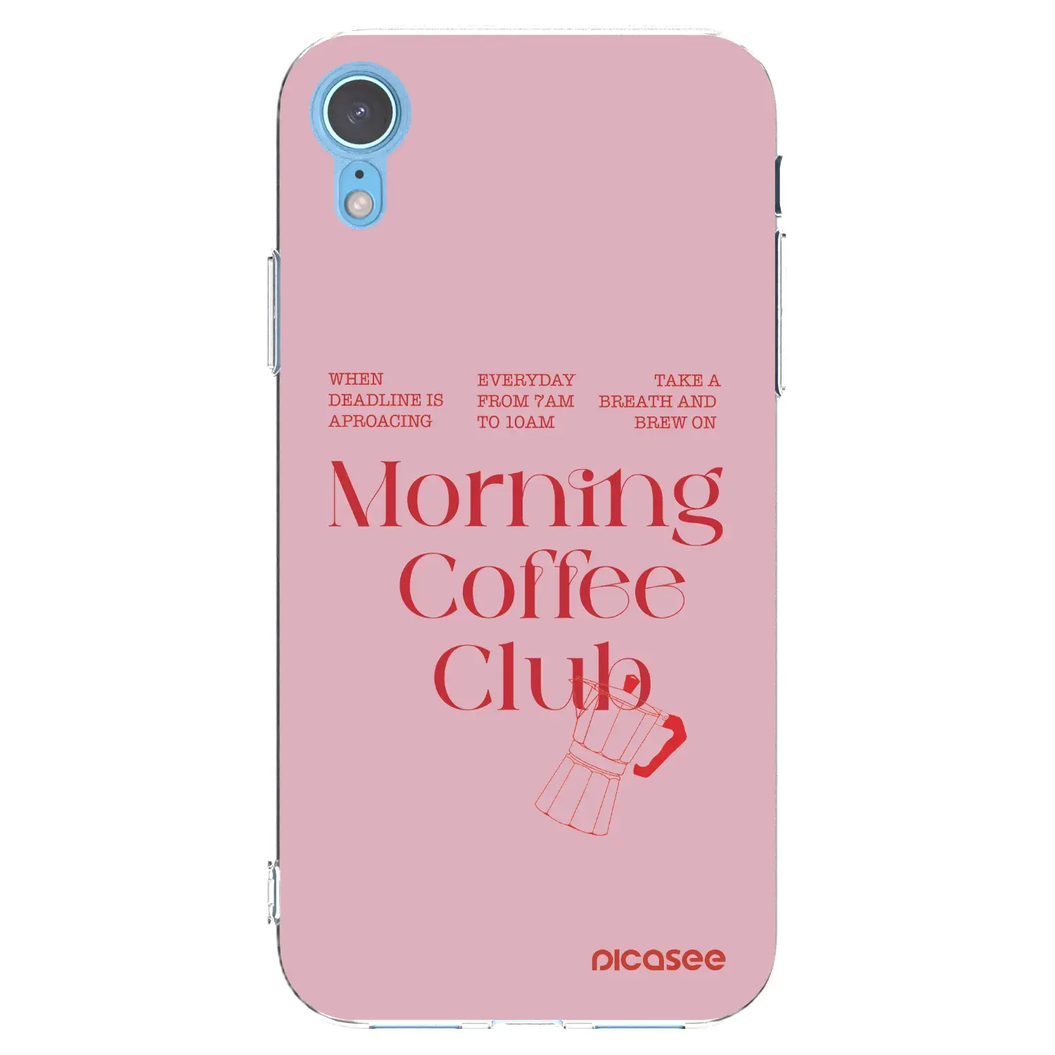 Silikonový průhledný obal pro Apple iPhone XR - Morning
