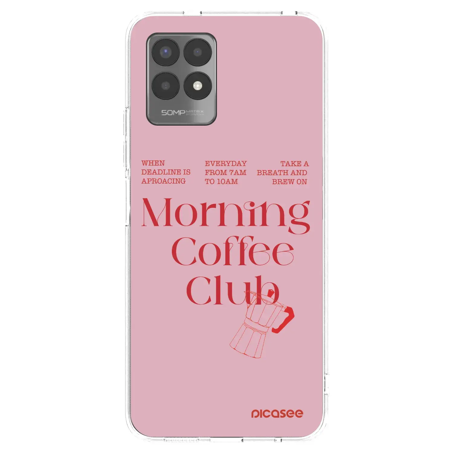 Silikonový průhledný obal pro Realme 8i - Morning