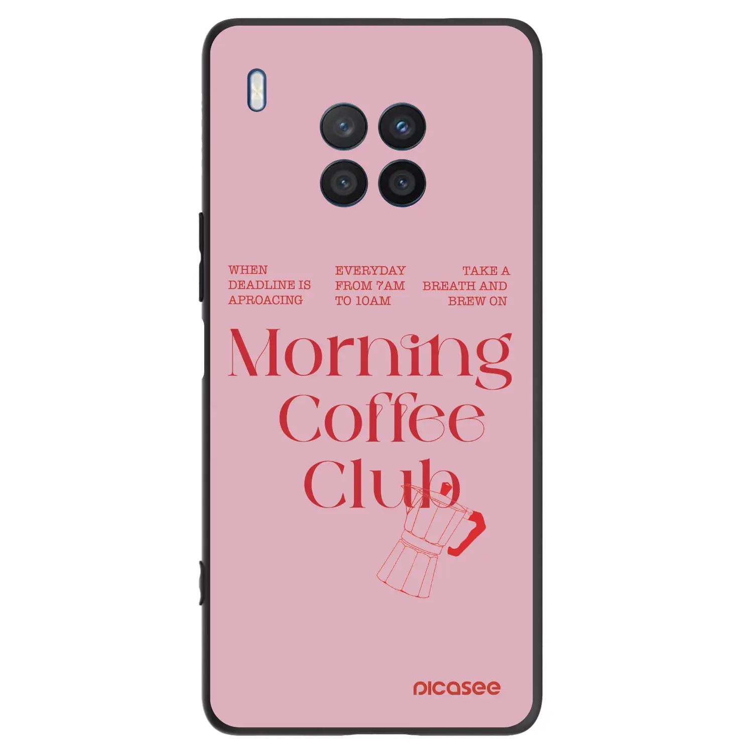 Silikonový černý obal pro Honor 50 Lite - Morning