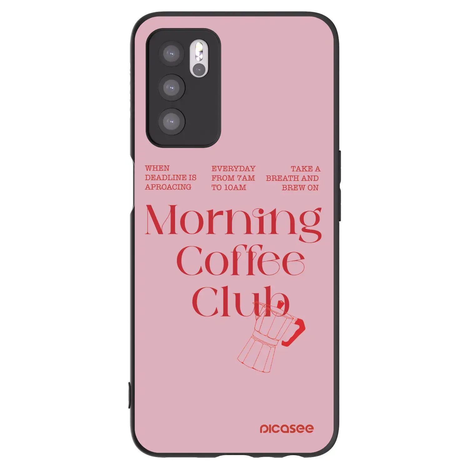 Silikonový černý obal pro OPPO A16s - Morning