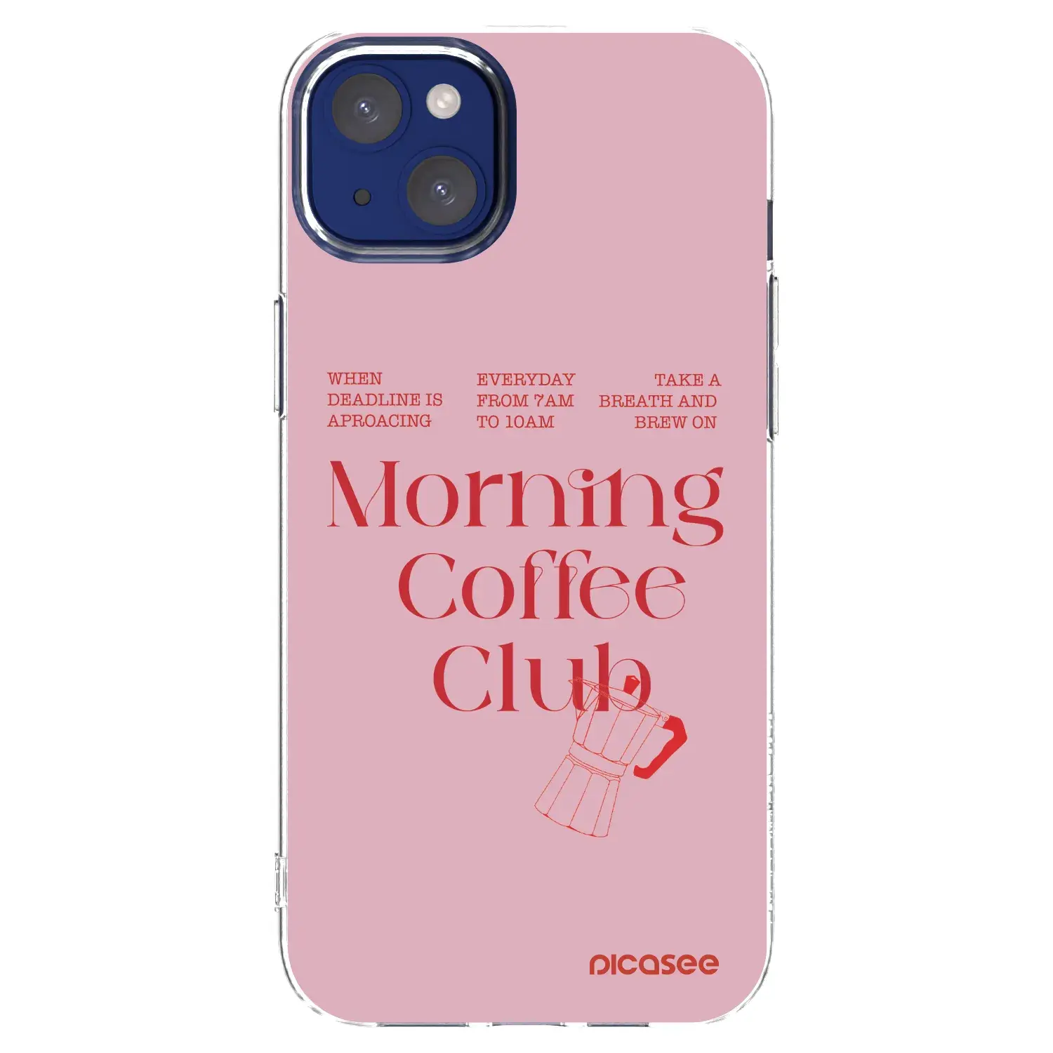 Silikonový průhledný obal pro Apple iPhone 14 Plus - Morning
