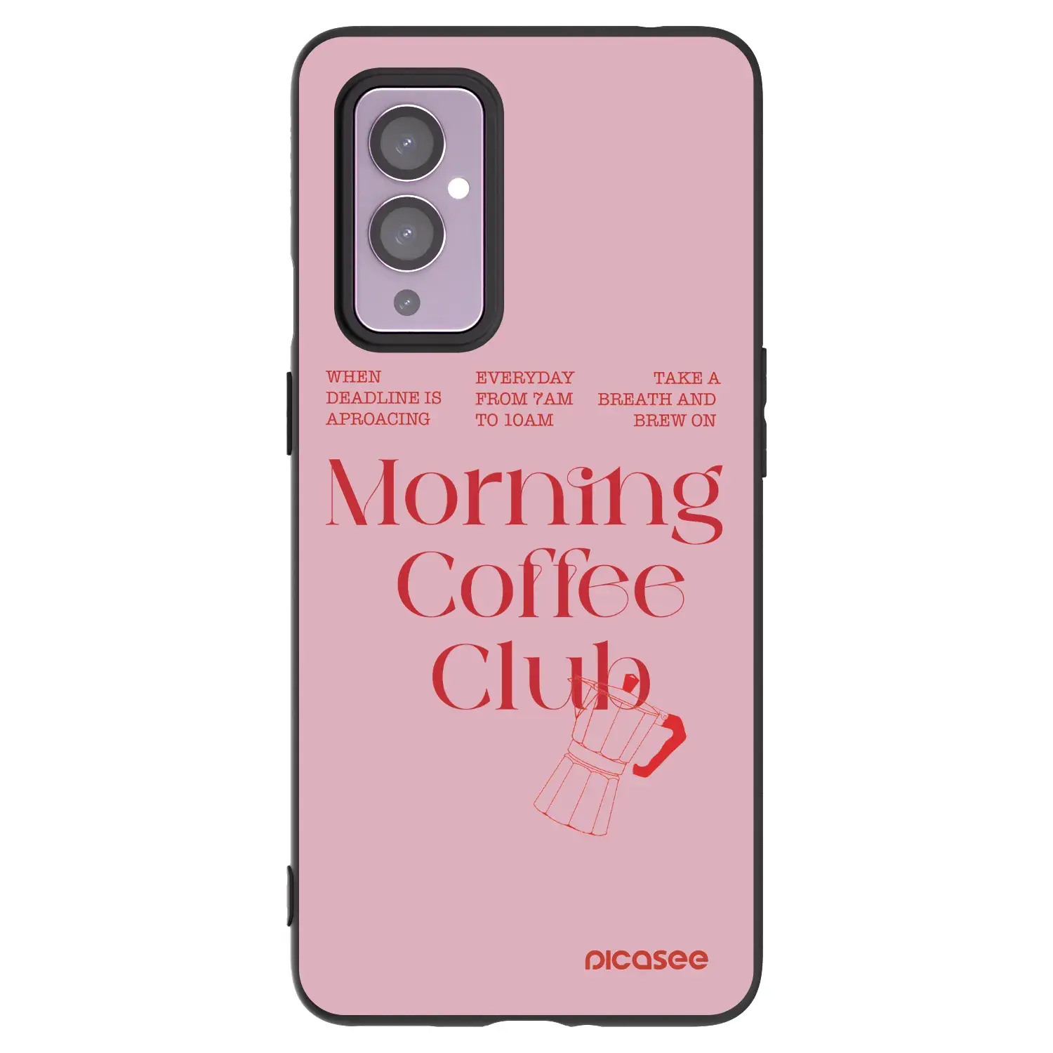 Silikonový černý obal pro OnePlus 9 - Morning