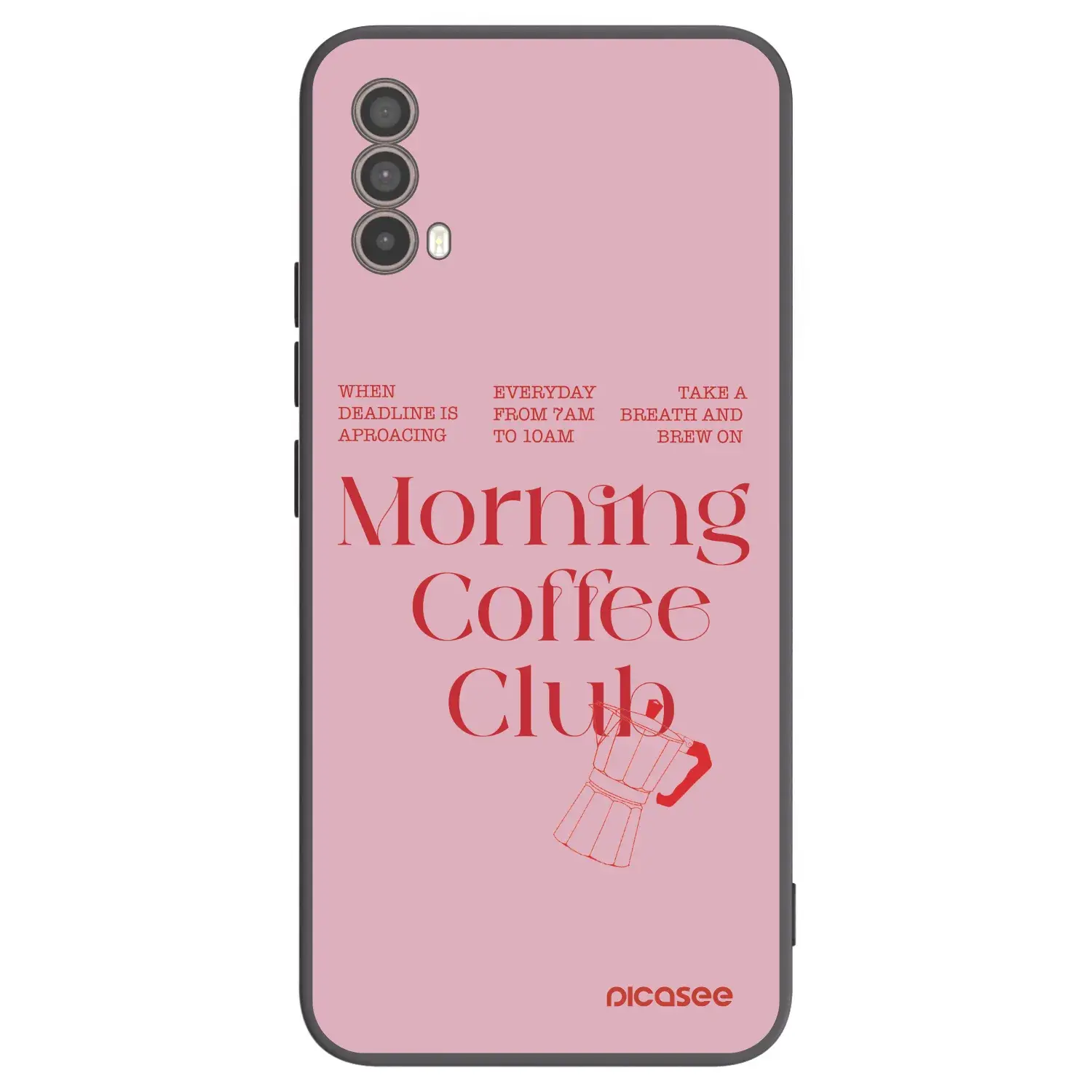 Silikonový černý obal pro Motorola Moto E40 - Morning