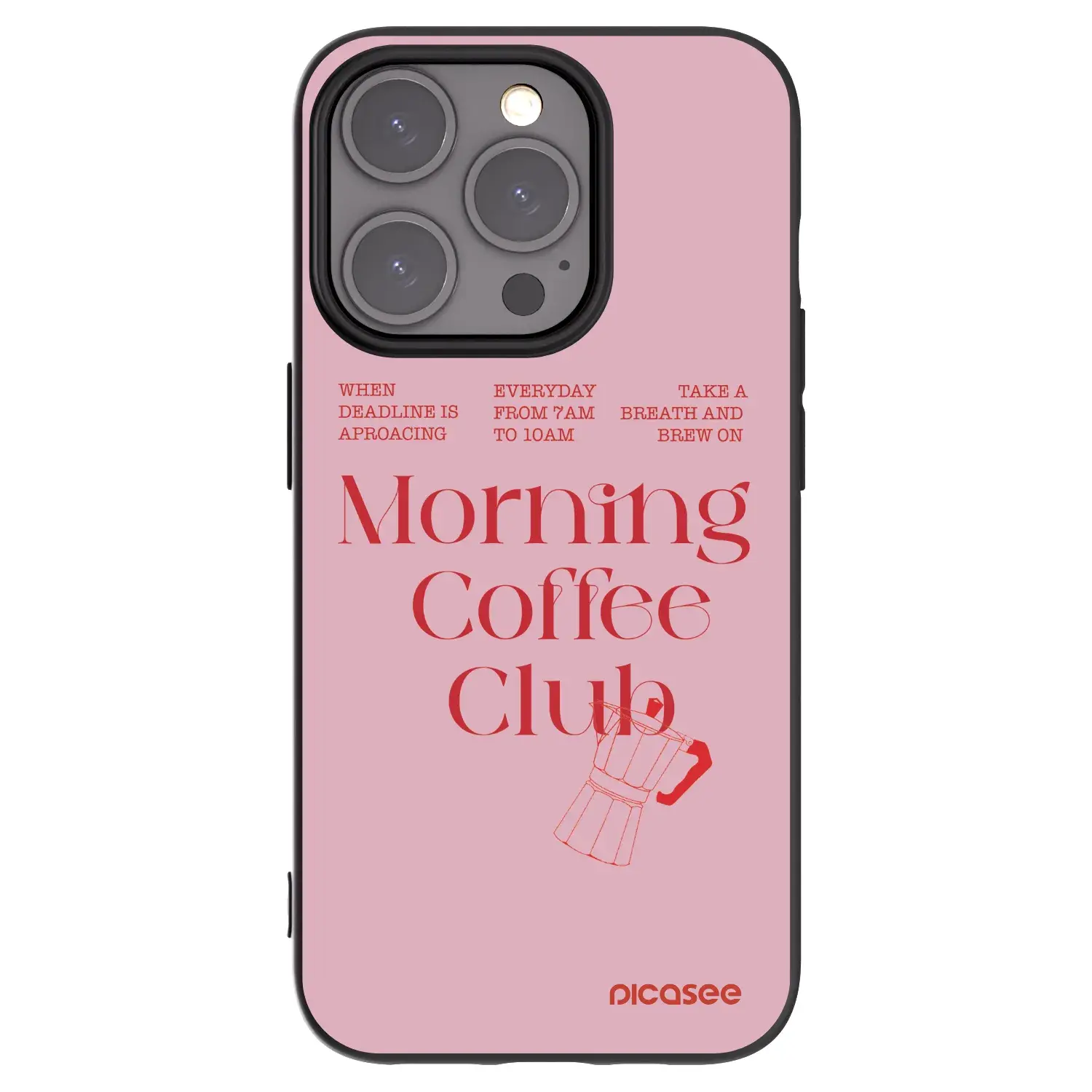 Silikonový černý obal pro Apple iPhone 15 Pro - Morning