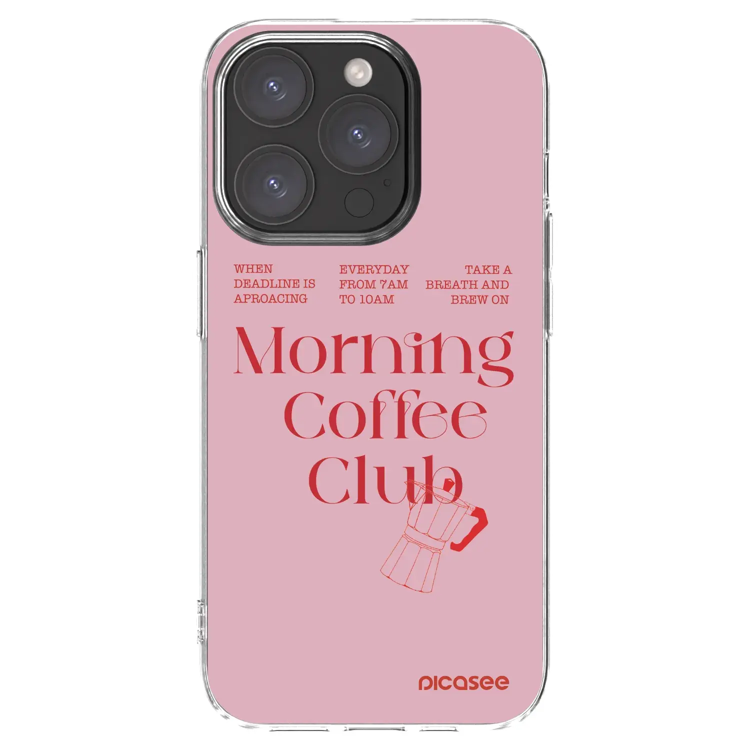 Silikonový průhledný obal pro Apple iPhone 15 Pro - Morning