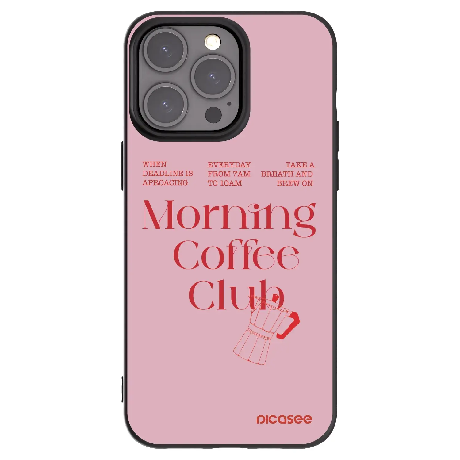 Silikonový černý obal pro Apple iPhone 15 Pro Max - Morning