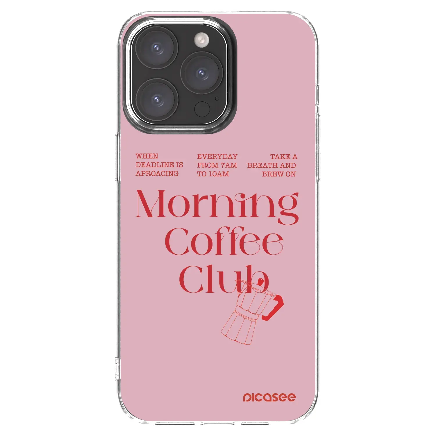 Silikonový průhledný obal pro Apple iPhone 15 Pro Max - Morning