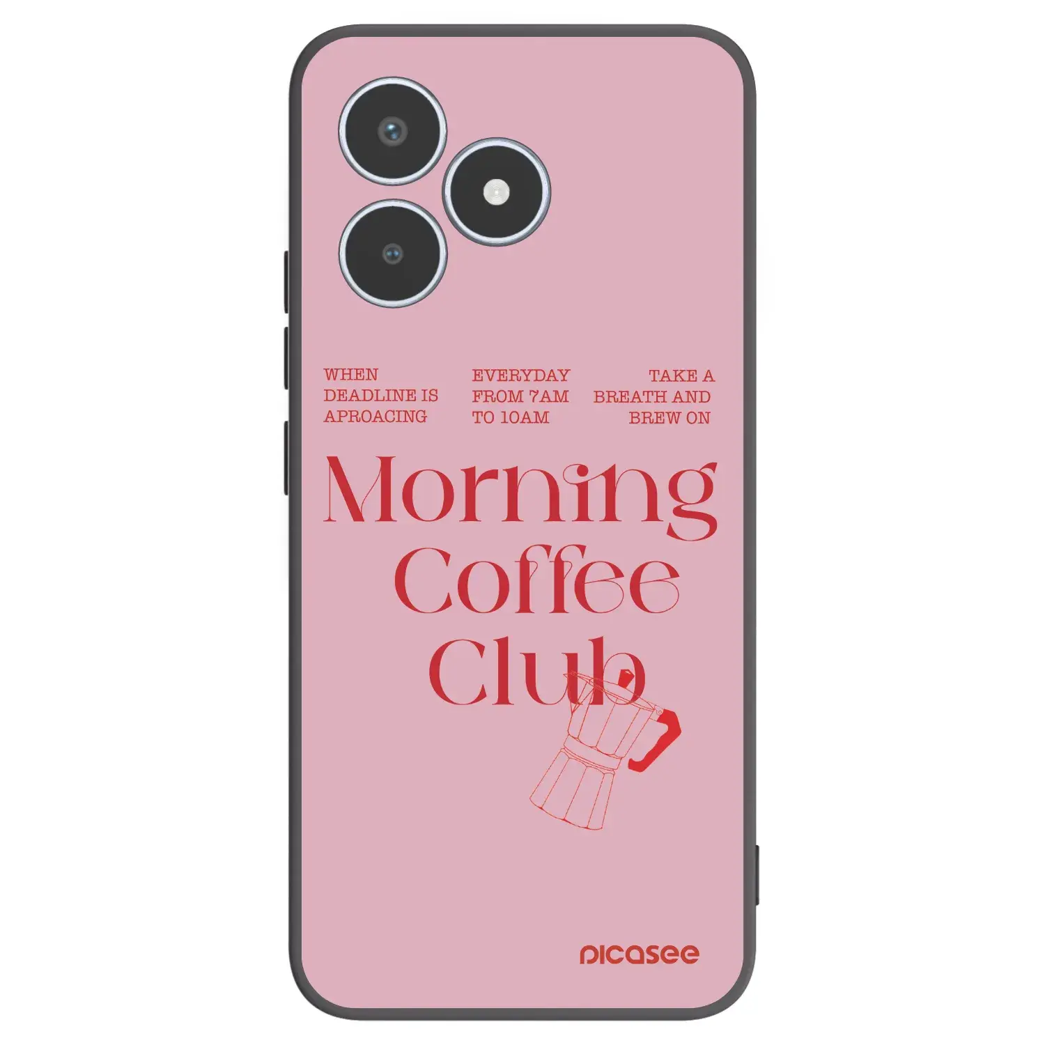 Silikonový černý obal pro Realme C53 - Morning