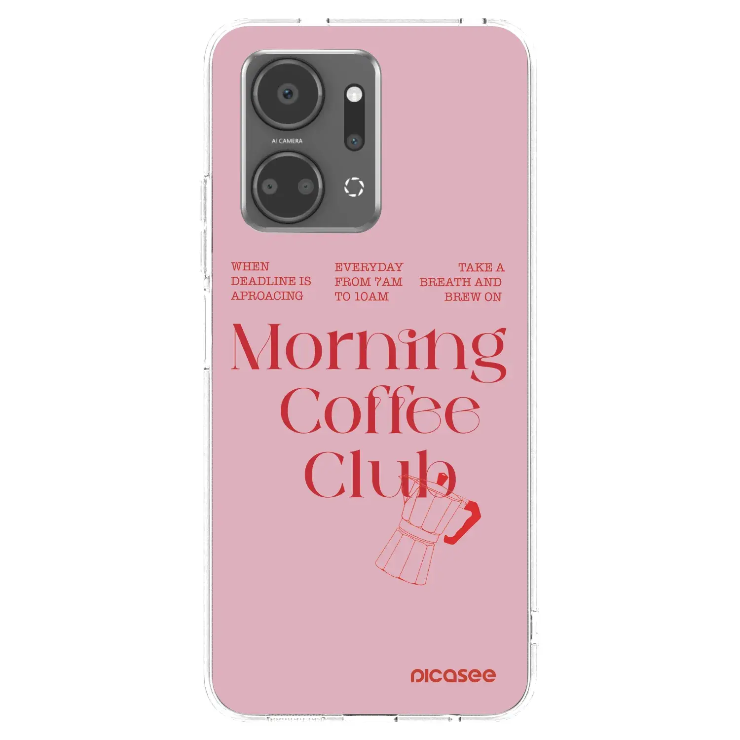 Silikonový průhledný obal pro Honor X7a - Morning