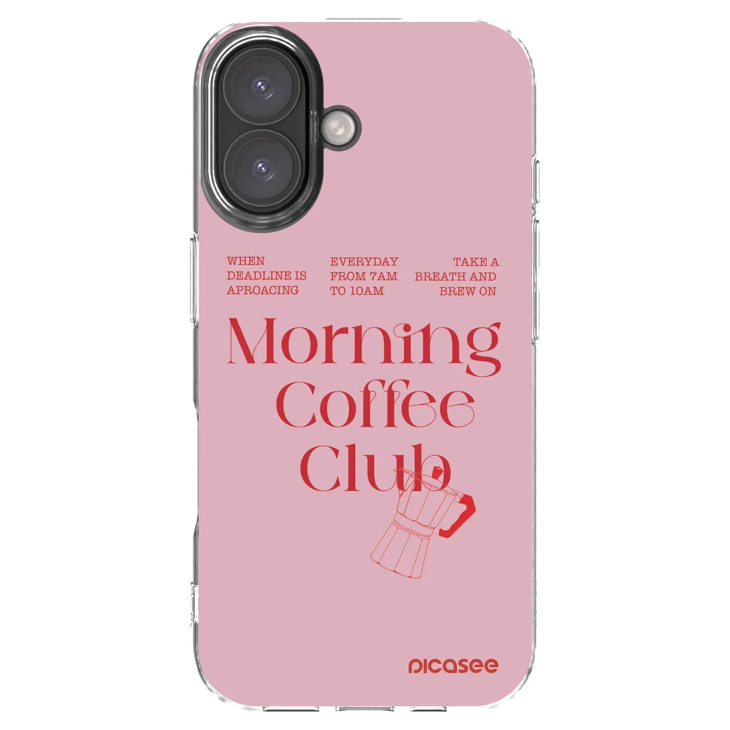 Silikonový průhledný obal pro Apple iPhone 16 - Morning